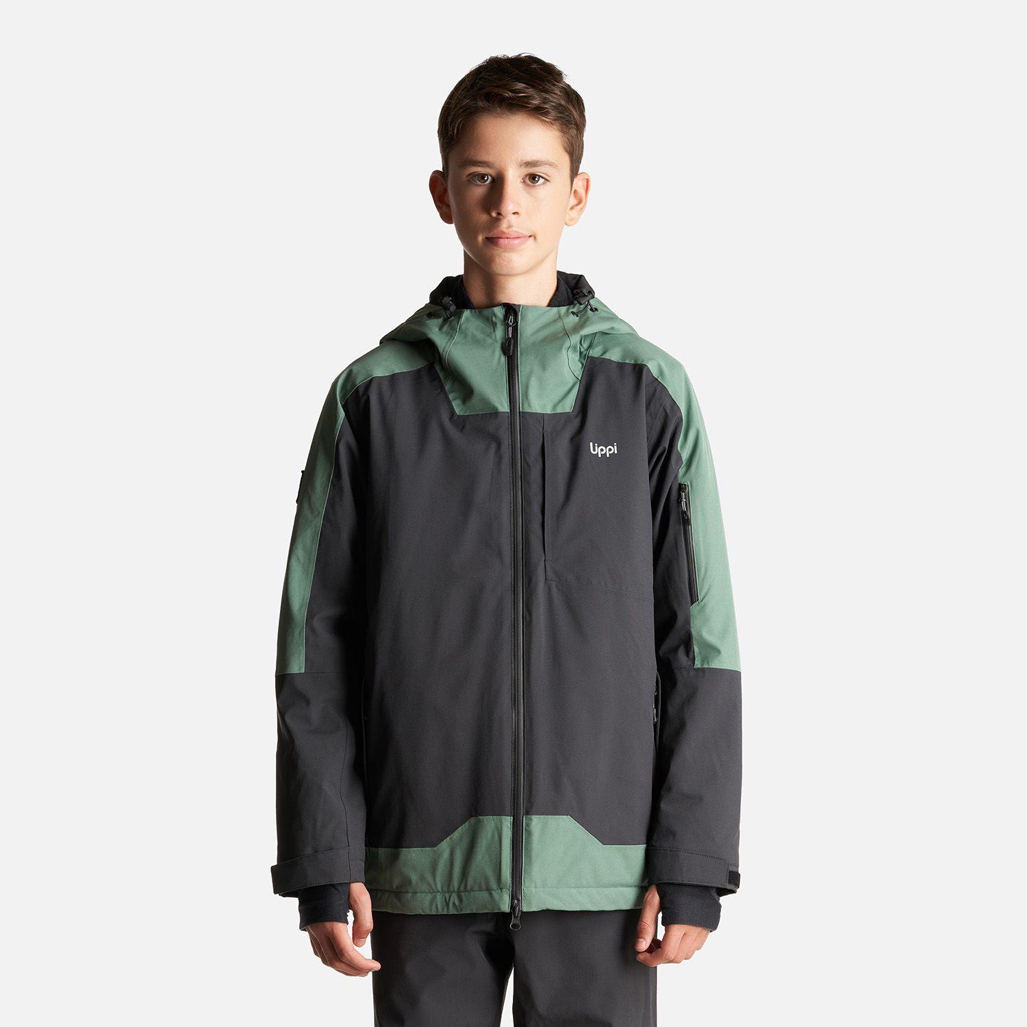 Chaqueta Teen Boy Sierra Nevada B-Dry Light Jacket Negro/Verde Botella Lippi-1