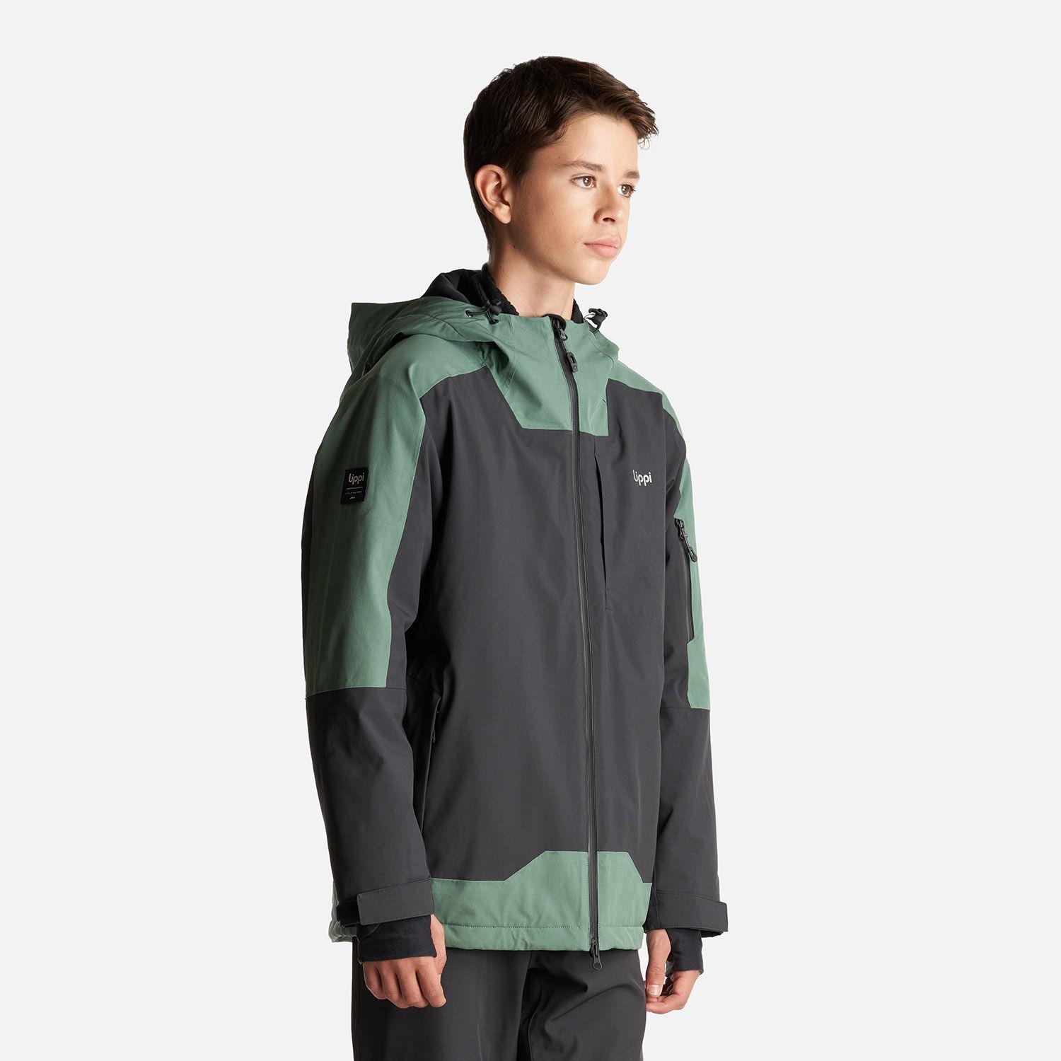 Chaqueta Teen Boy Sierra Nevada B-Dry Light Jacket Negro/Verde Botella Lippi-2