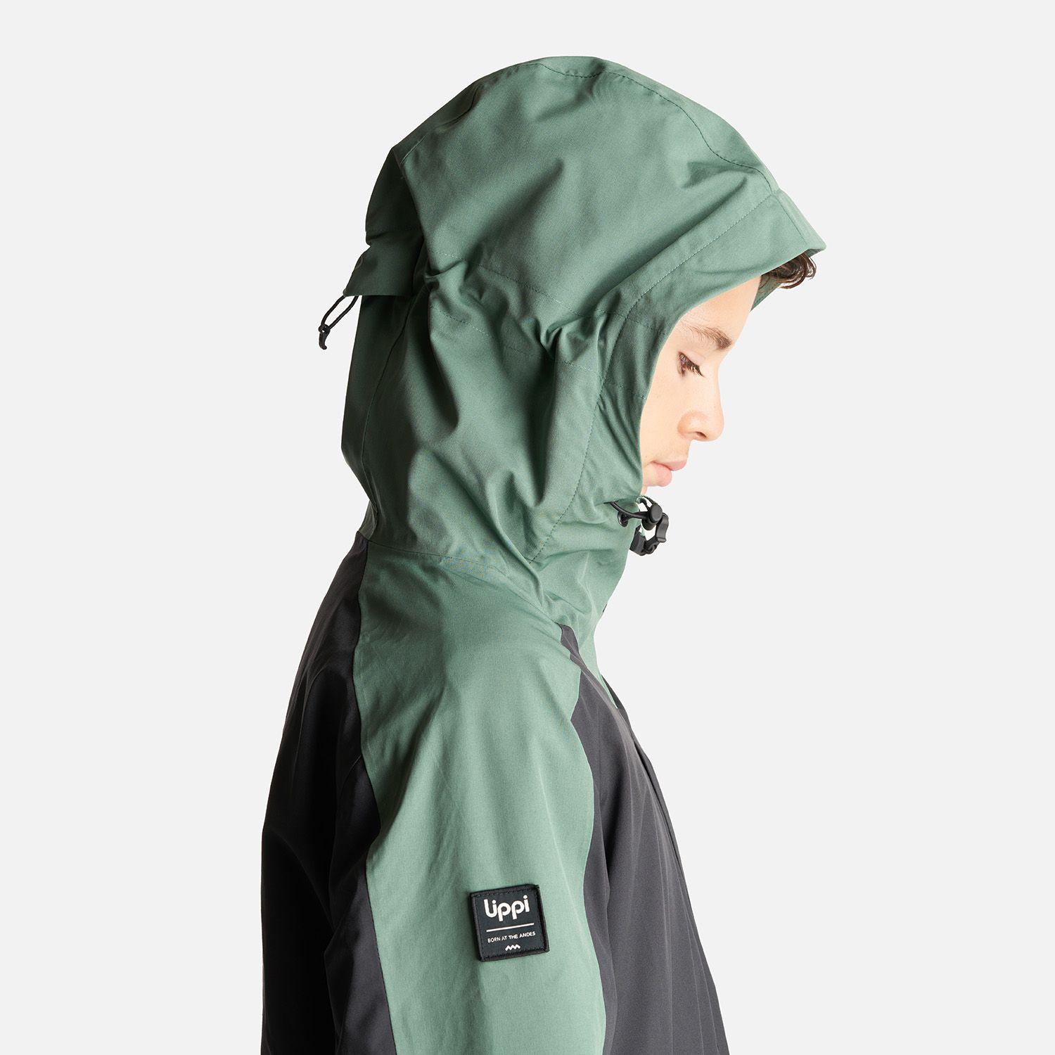 Chaqueta Teen Boy Sierra Nevada B-Dry Light Jacket Negro/Verde Botella Lippi-4
