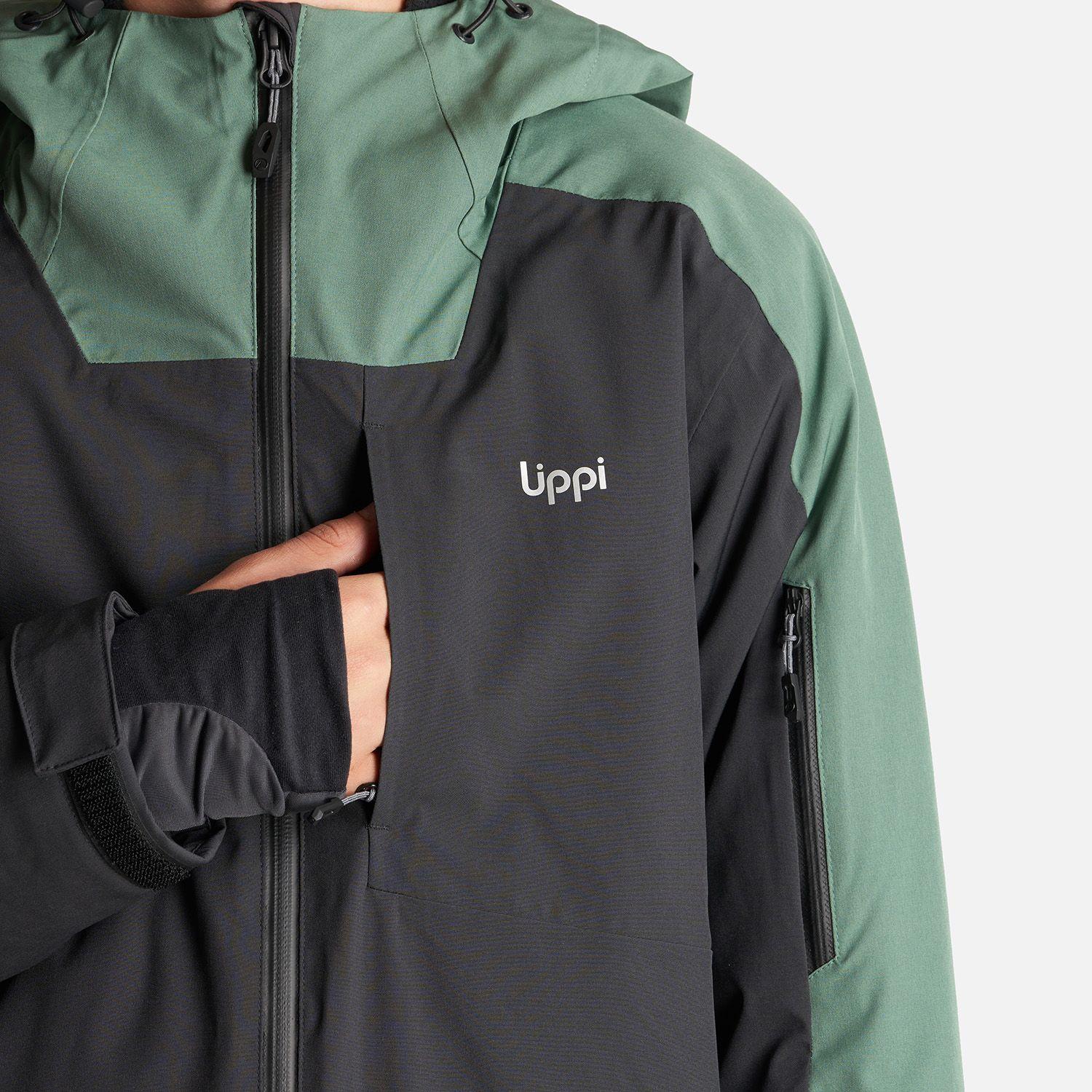 Chaqueta Teen Boy Sierra Nevada B-Dry Light Jacket Negro/Verde Botella Lippi-5