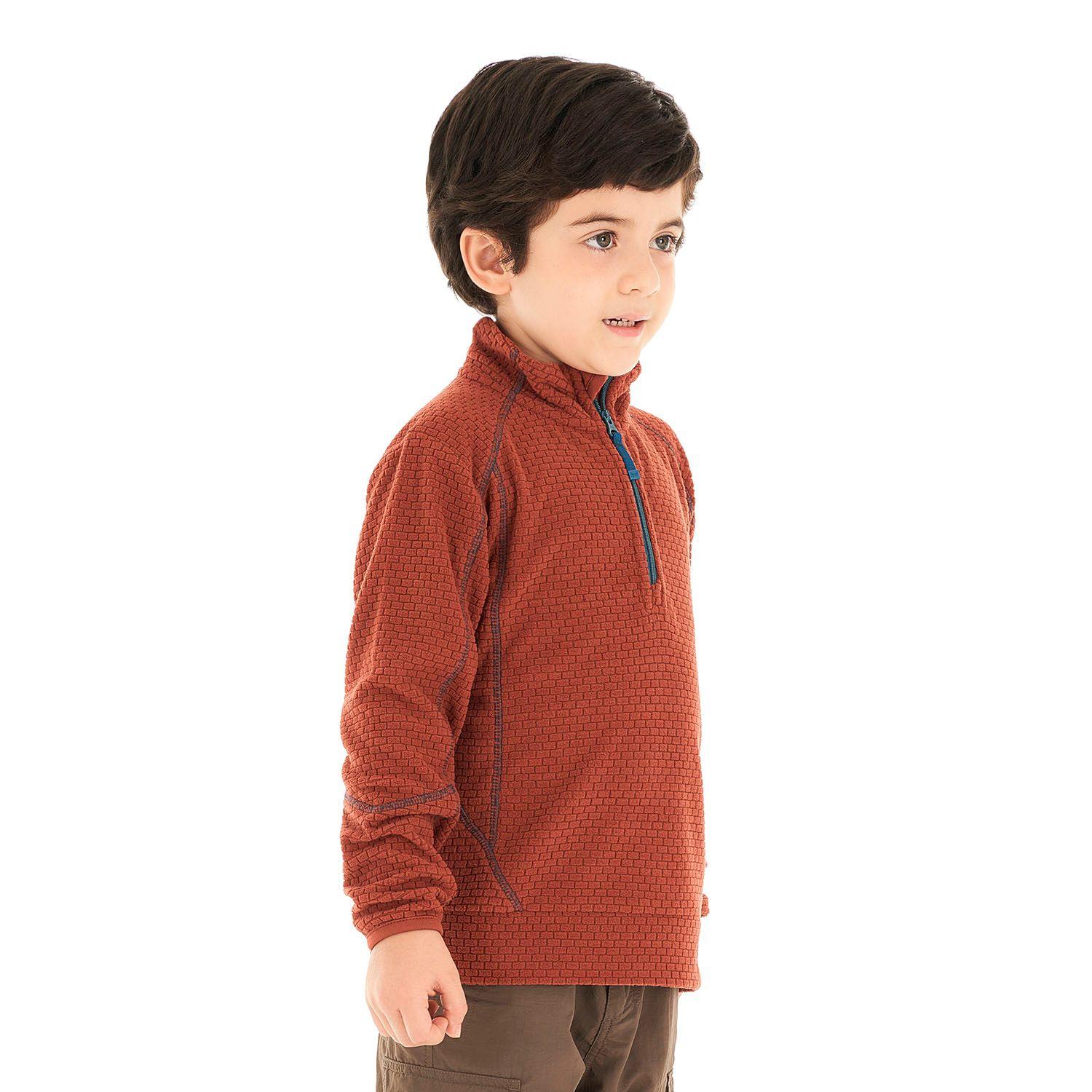 Poleron Niño Saltamontes Nano-F 14 Zip Terracota Lippi-2