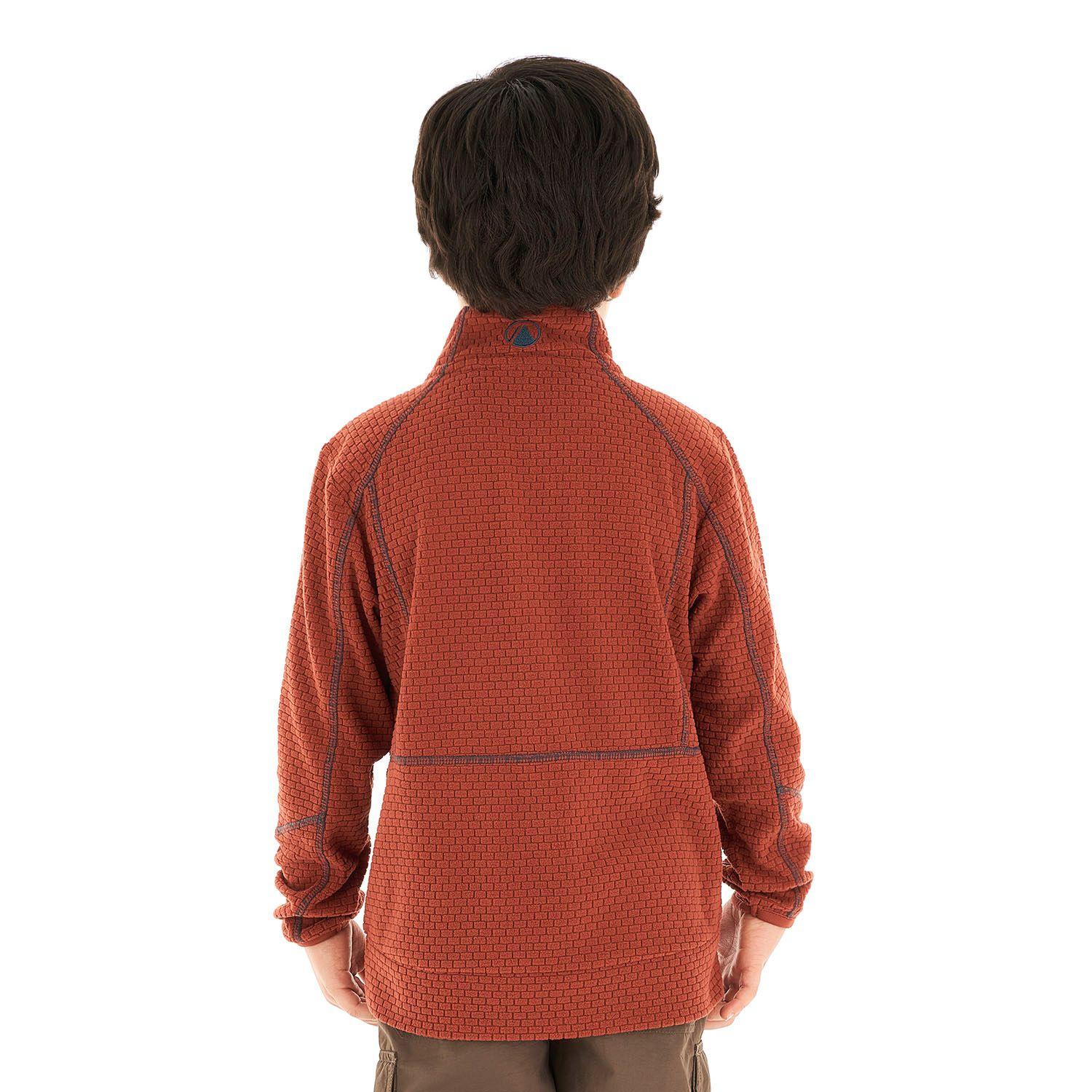 Poleron Niño Saltamontes Nano-F 14 Zip Terracota Lippi-5