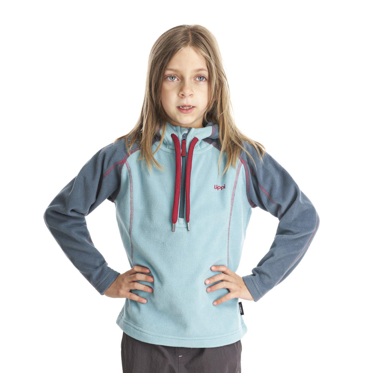 Chaqueta Niña Cold Day Therm-Pro Hoody Jacket Turqueza Azul Piedra Lippi-1