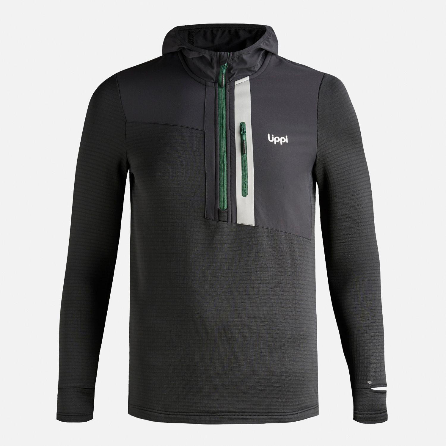Polerón Teen Boy Karova 14 Zip Hoody Negro Lippi I25-7