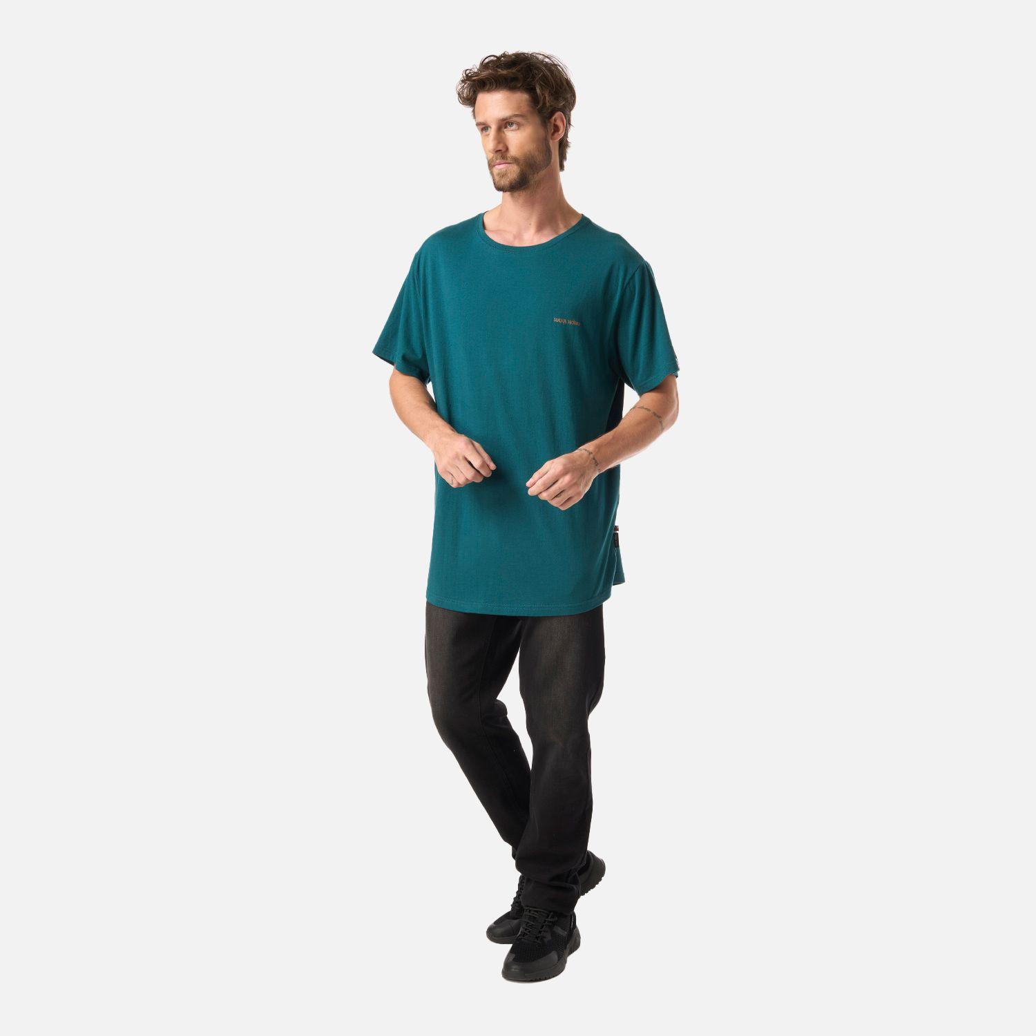 Polera Hombre Natural Petroleo Oscuro Haka Honu V26-4