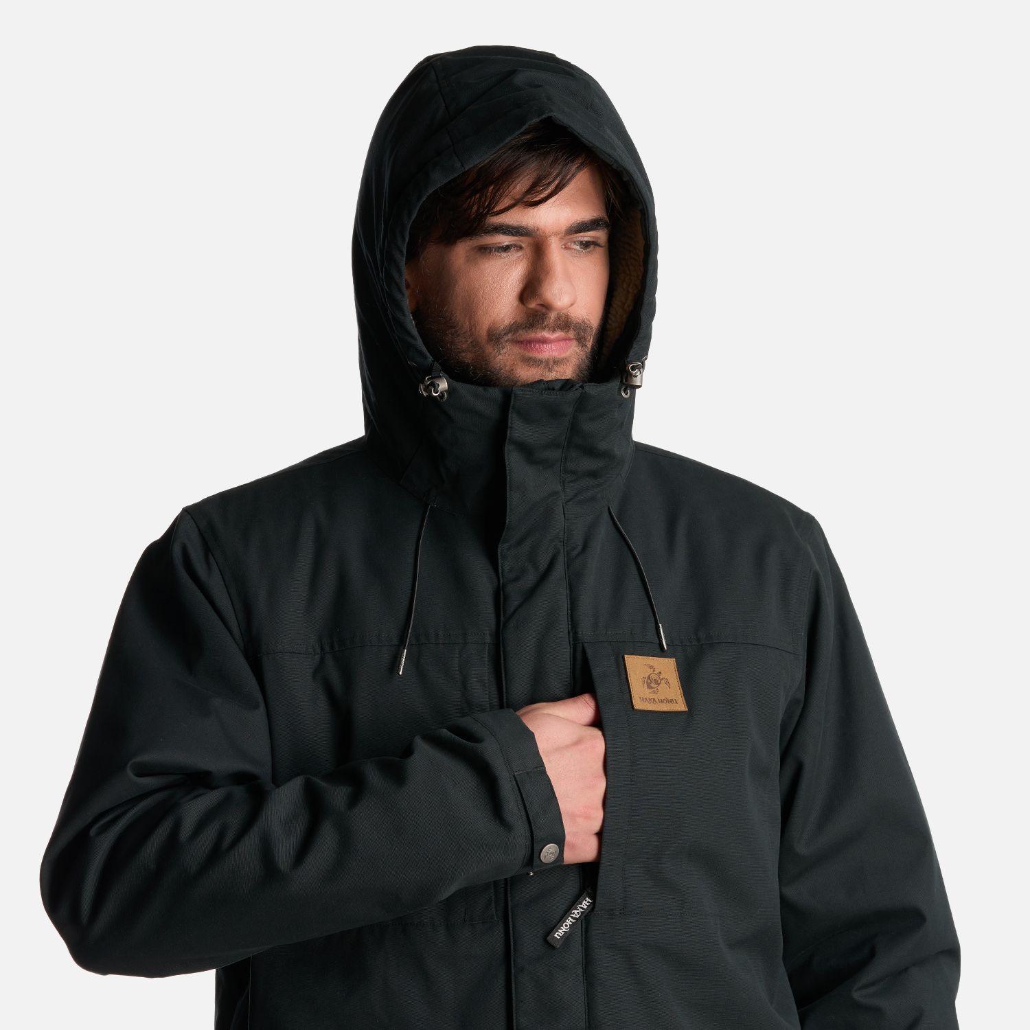 Chaqueta Hombre Valle Invernal Negro Haka Honu-5