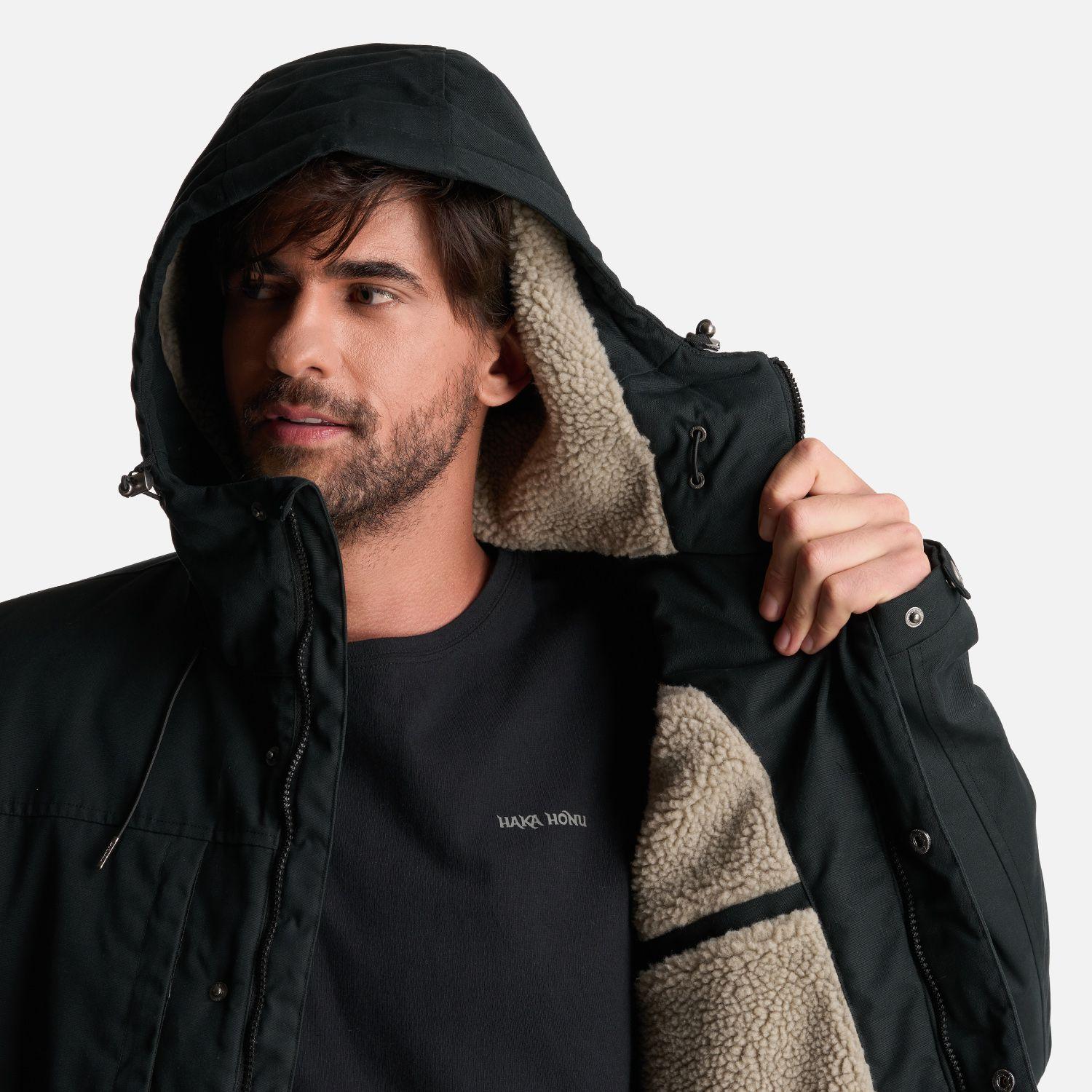 Chaqueta Hombre Valle Invernal Negro Haka Honu-8