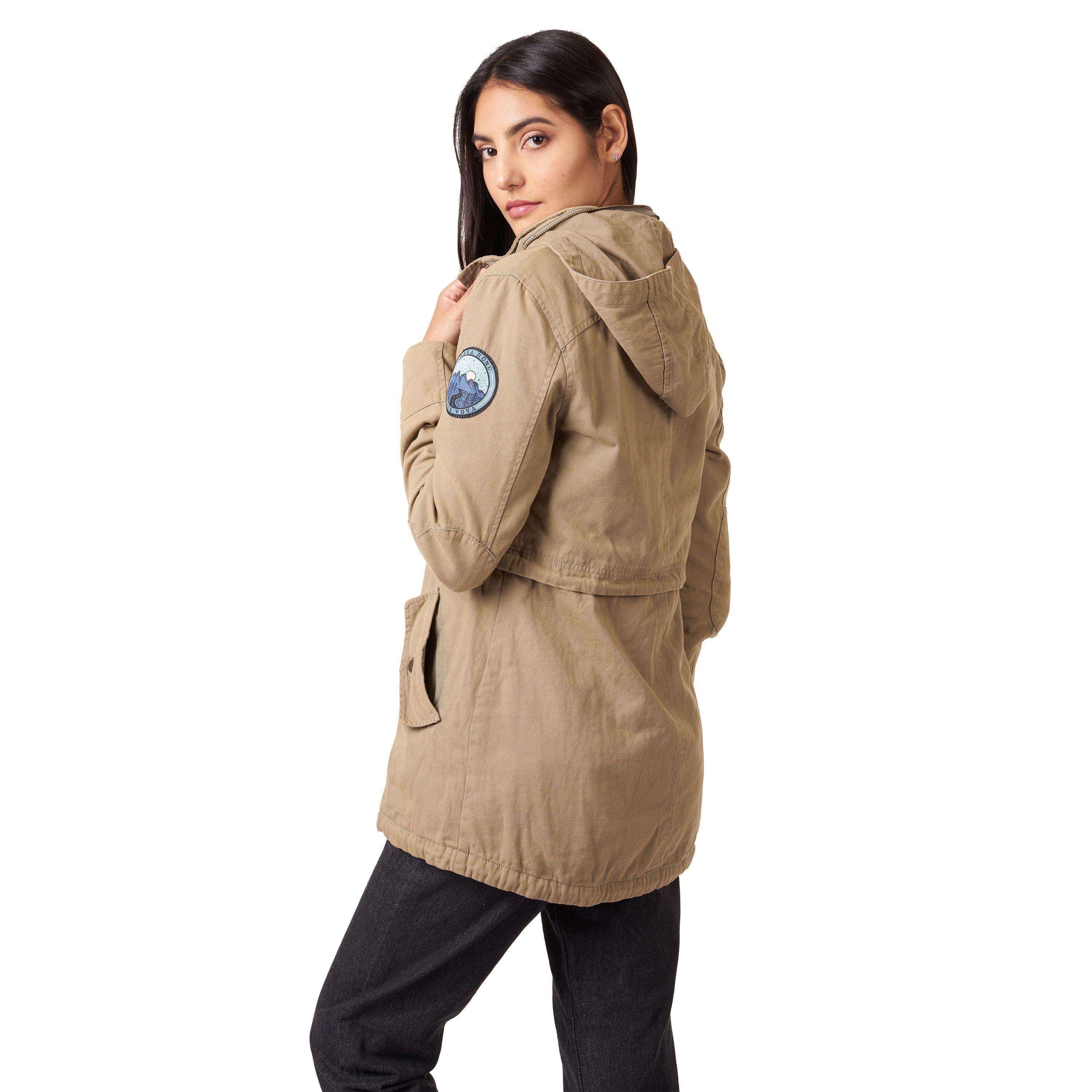 Chaqueta Mujer Vaga Mundo Oliva Claro Haka Honu-1