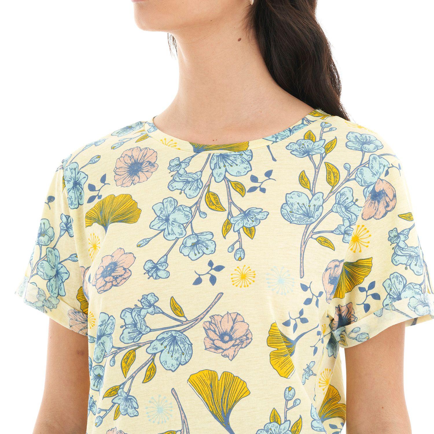 Polera Mujer Flora Amarillo Haka Honu-6