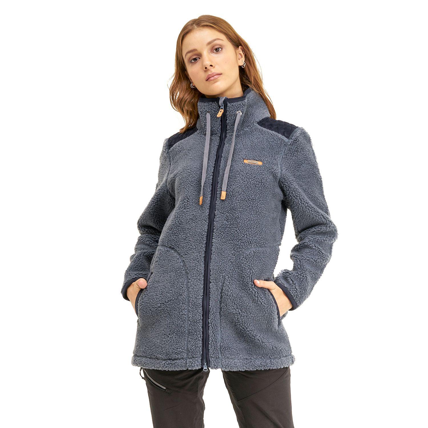 Chaqueta Mujer Valley Sherpa-Pro Hoody Jacket Azul Grisaceo Lippi-1