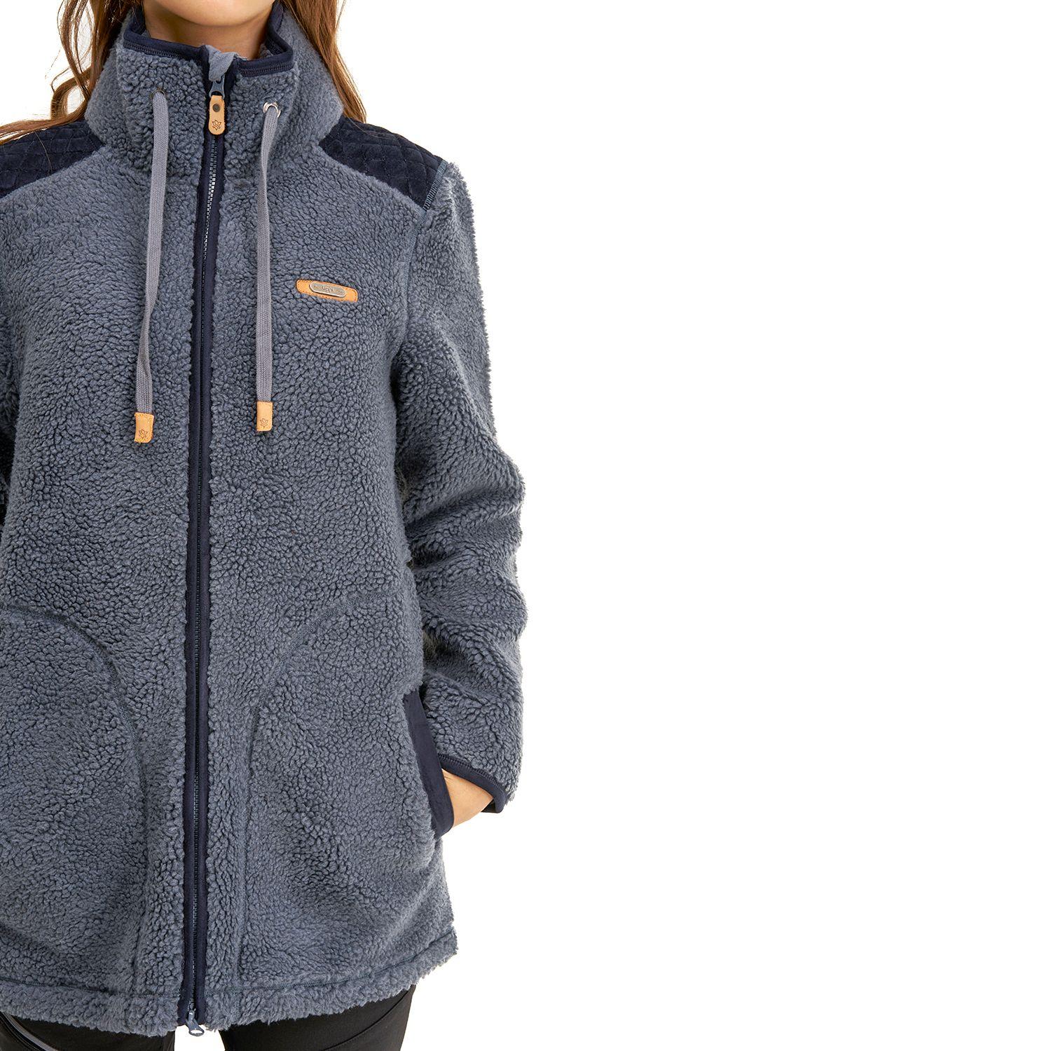Chaqueta Mujer Valley Sherpa-Pro Hoody Jacket Azul Grisaceo Lippi-4