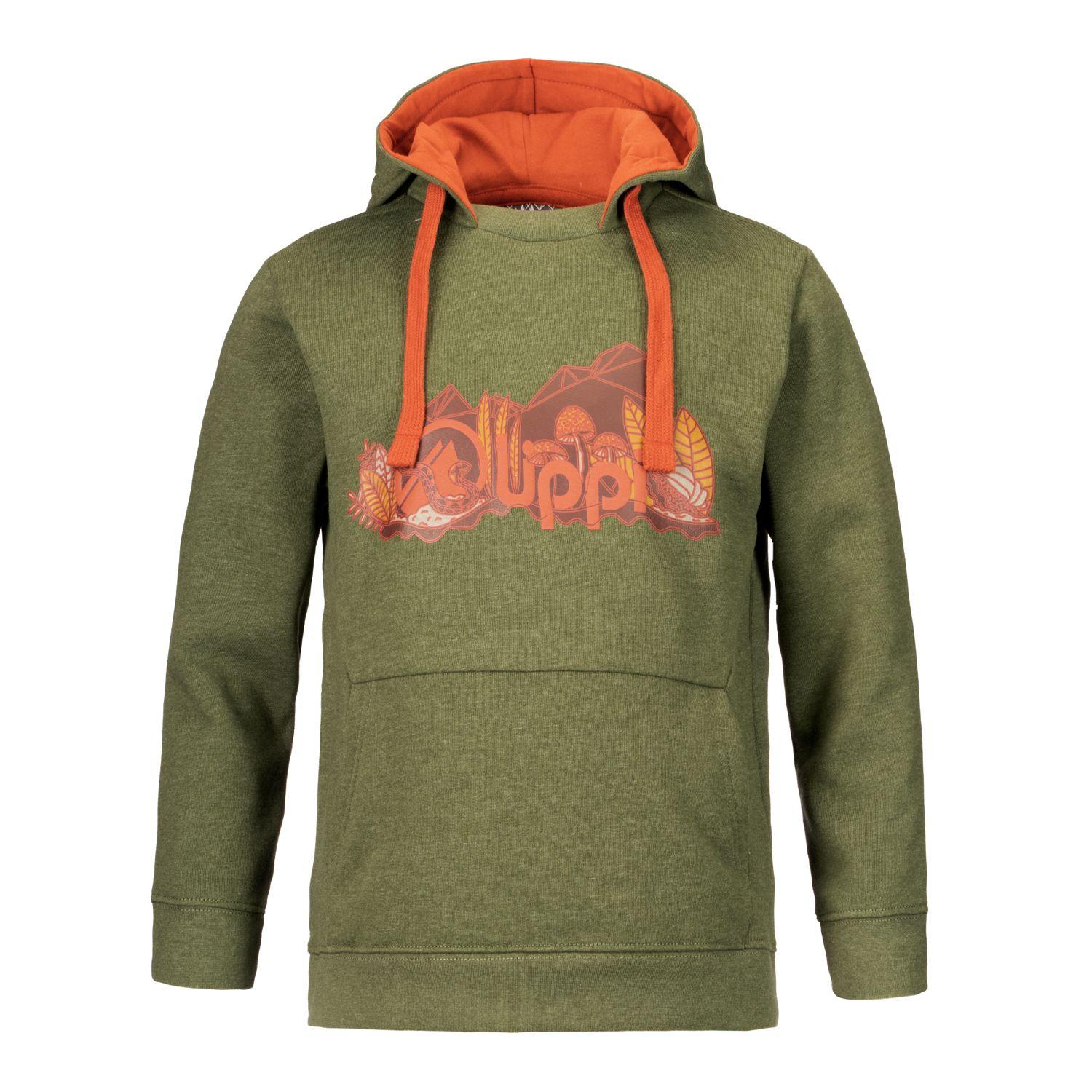 Poleron Niño Insigne Hoody Sweatshirt Melange Verde Lippi-0