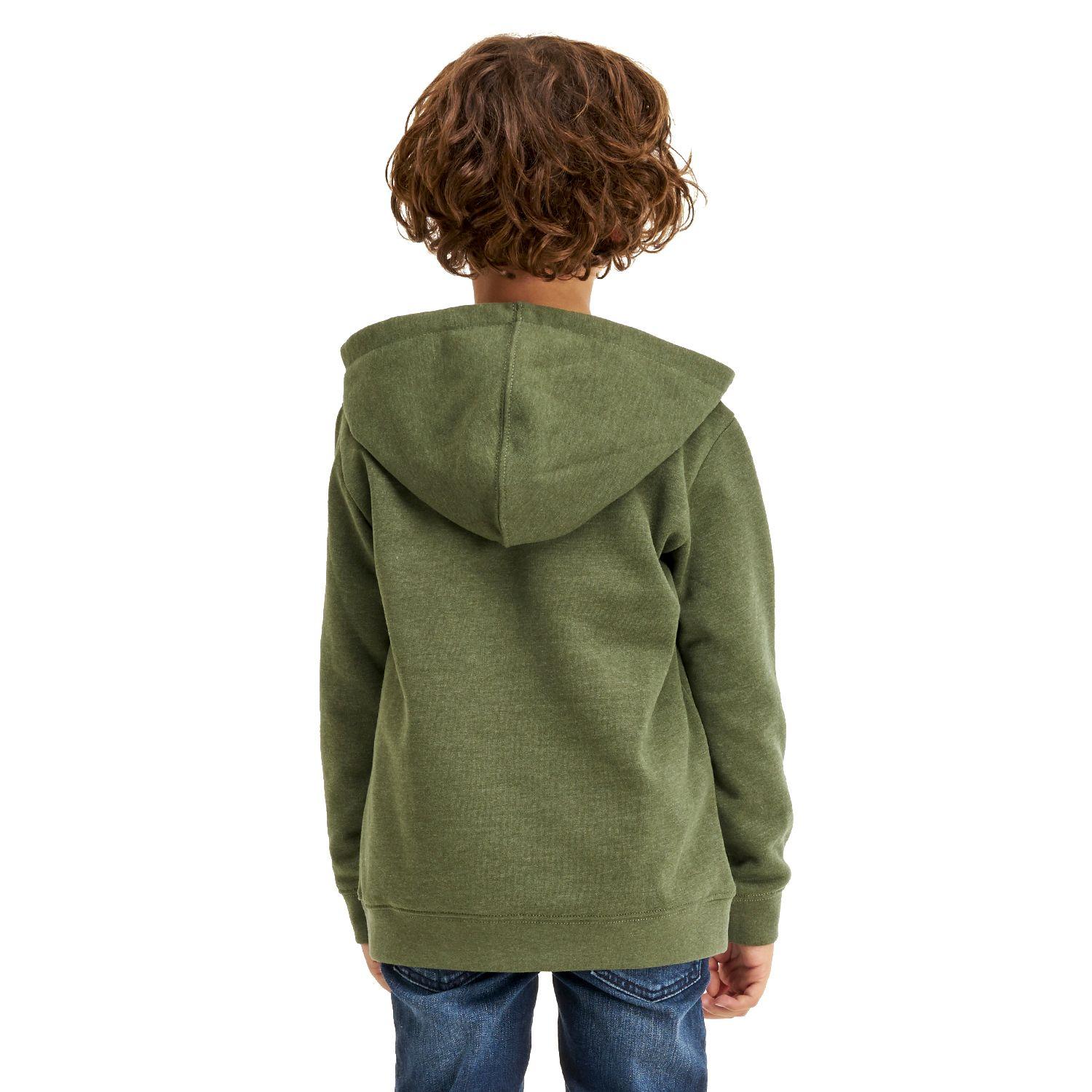 Poleron Niño Insigne Hoody Sweatshirt Melange Verde Lippi-3