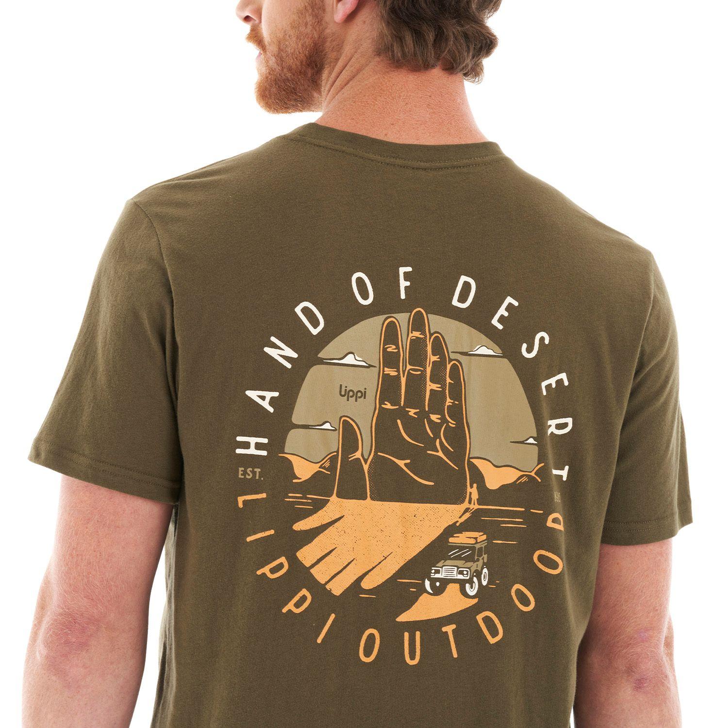 Polera Hombre Terra UV-Stop T-Shirt Oliva Oscuro Lippi-6