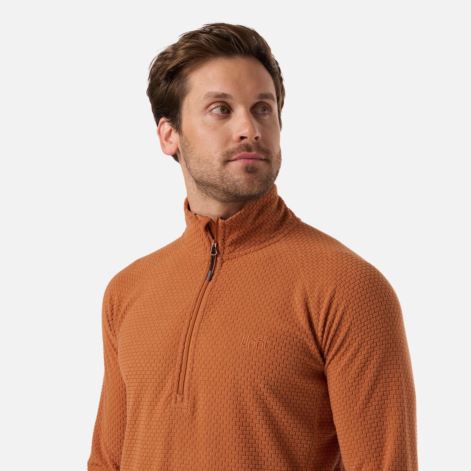 Polerón Hombre Jacaranda Nano-F 1/4 Zip Terracota Lippi V26-3