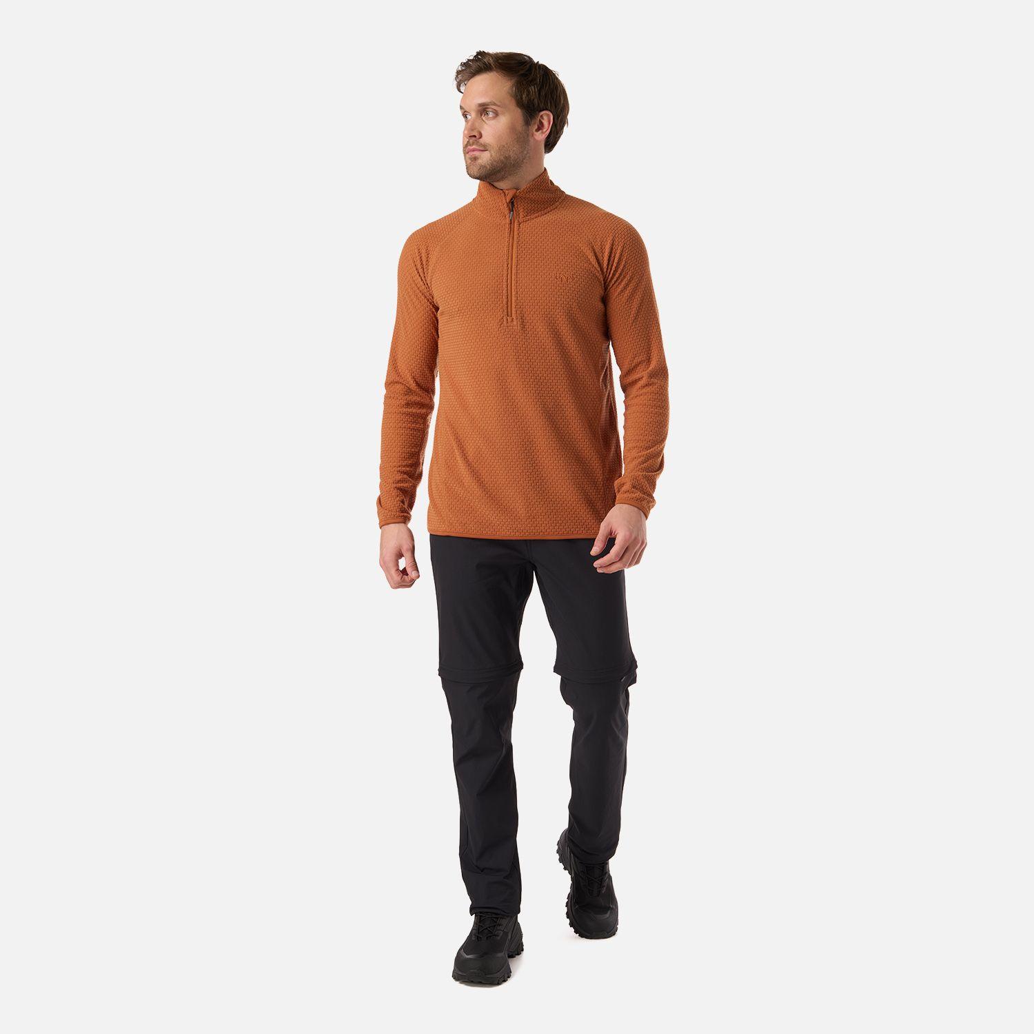 Polerón Hombre Jacaranda Nano-F 1/4 Zip Terracota Lippi V26-4
