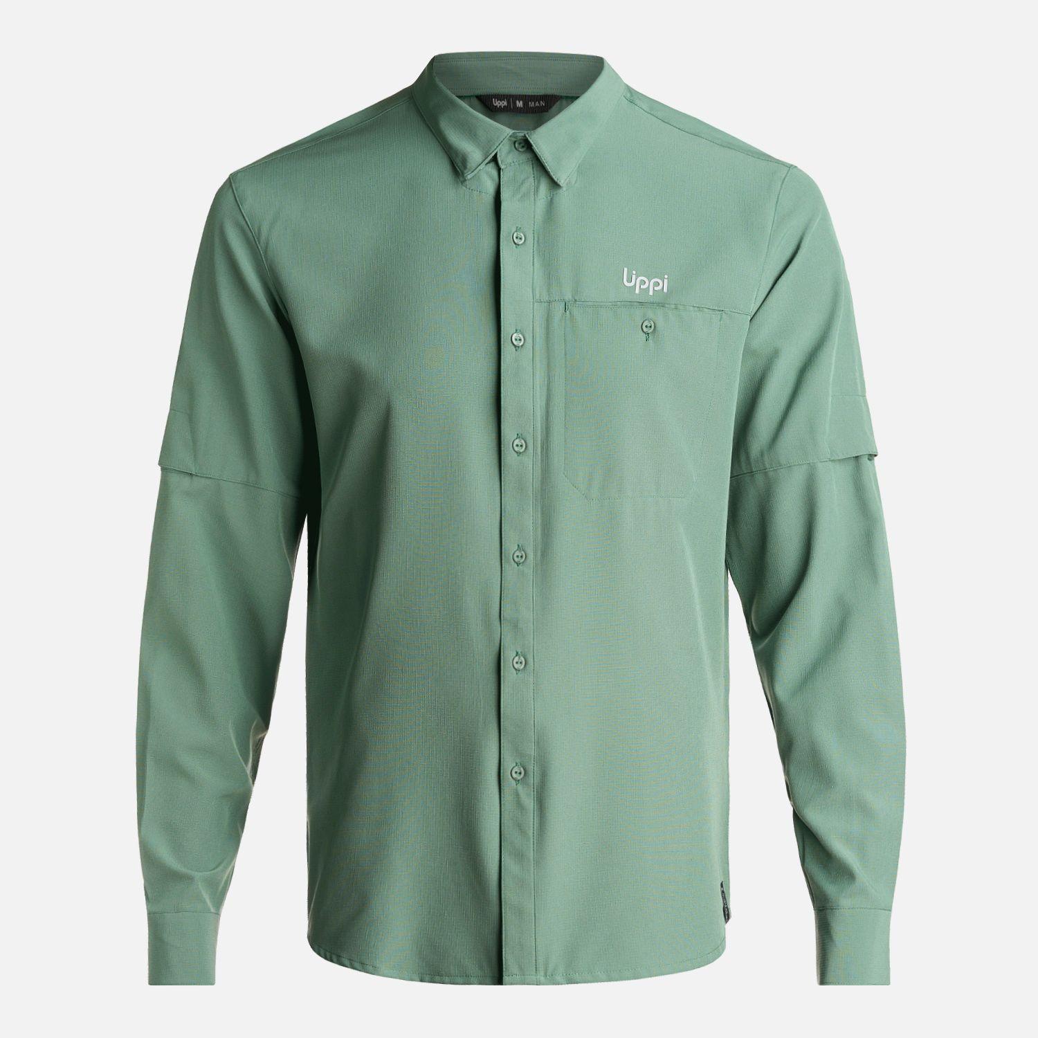 Camisa Hombre Murallon Q-Dry Shirt Verde Musgo Lippi-0