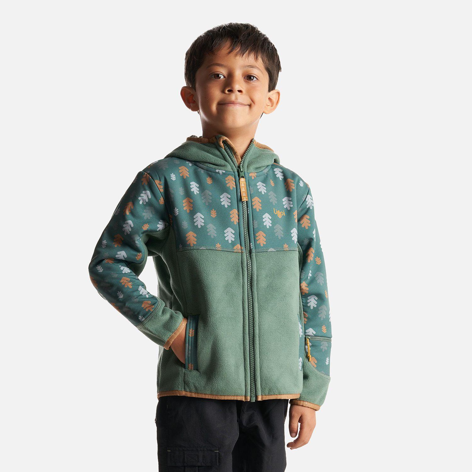 Chaqueta Niño Grillo Therm-Pro Hoody Jacket Verde Botella Lippi-2