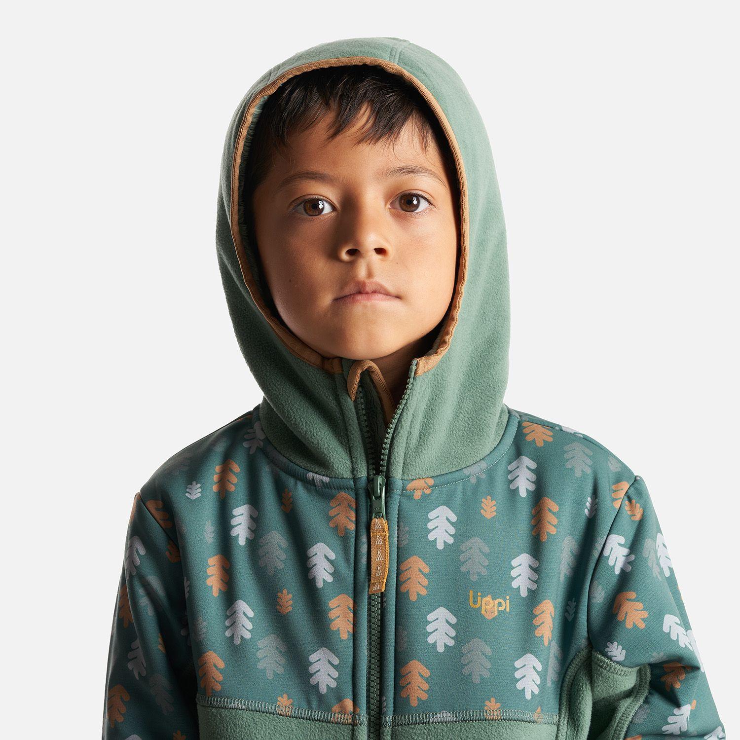 Chaqueta Niño Grillo Therm-Pro Hoody Jacket Verde Botella Lippi-4