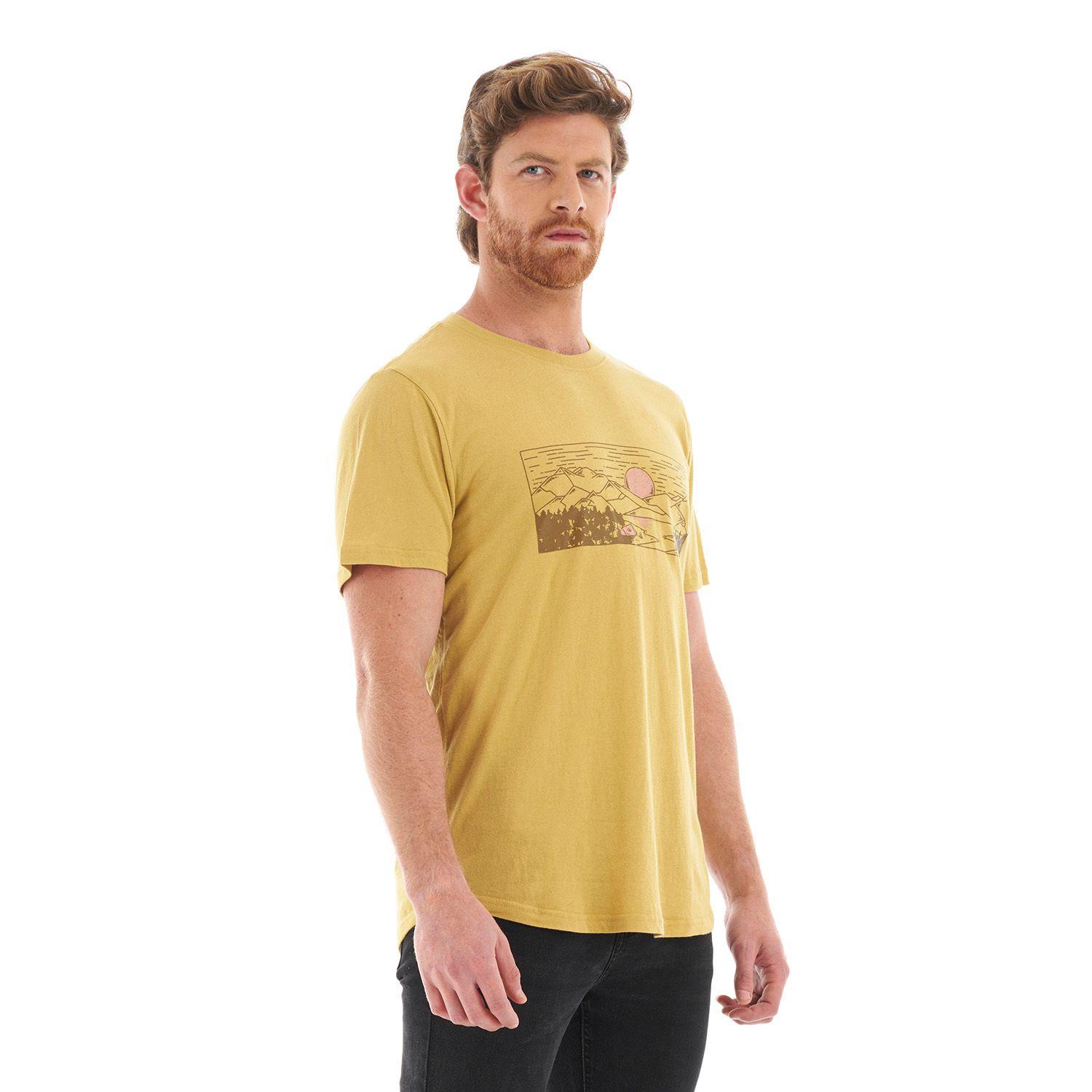 Polera Hombre Dawn UV-Stop T-Shirt Mostaza Lippi-1