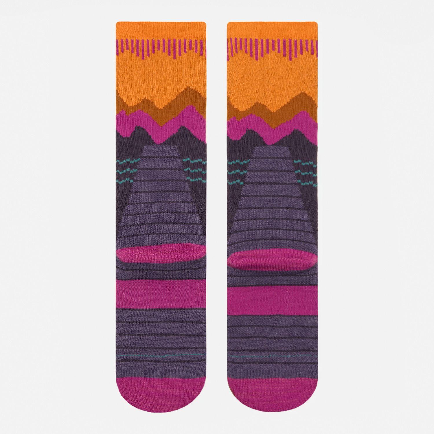 Calcetin Mujer Sendero Naranjo Haka Honu-2