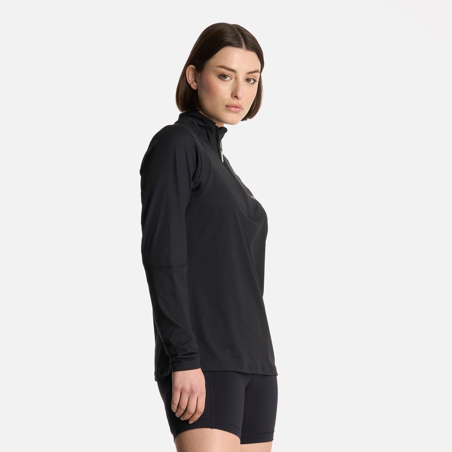 Polerón Mujer Puerto Trucco 14 Zip Negro Lippi-1