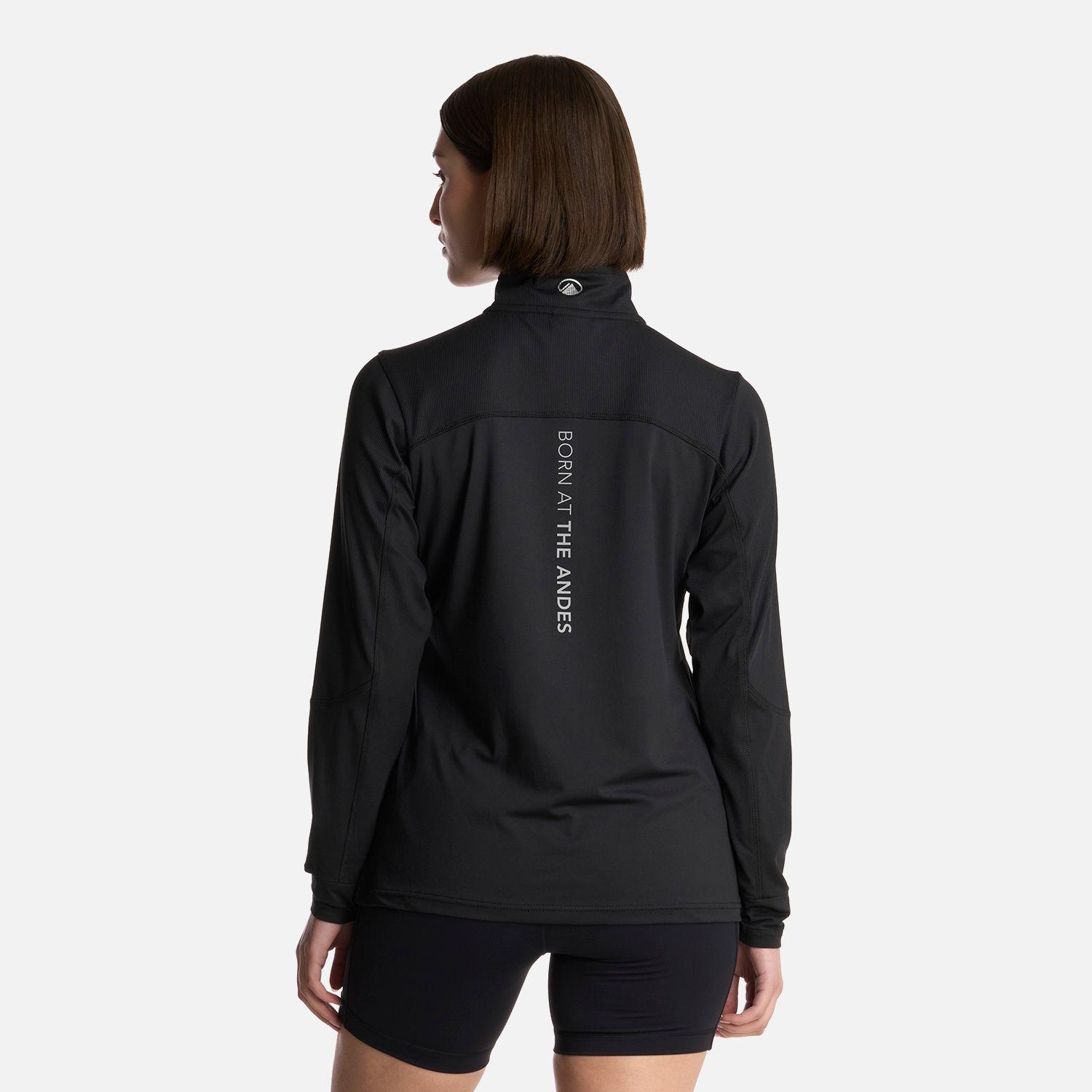 Polerón Mujer Puerto Trucco 14 Zip Negro Lippi-2