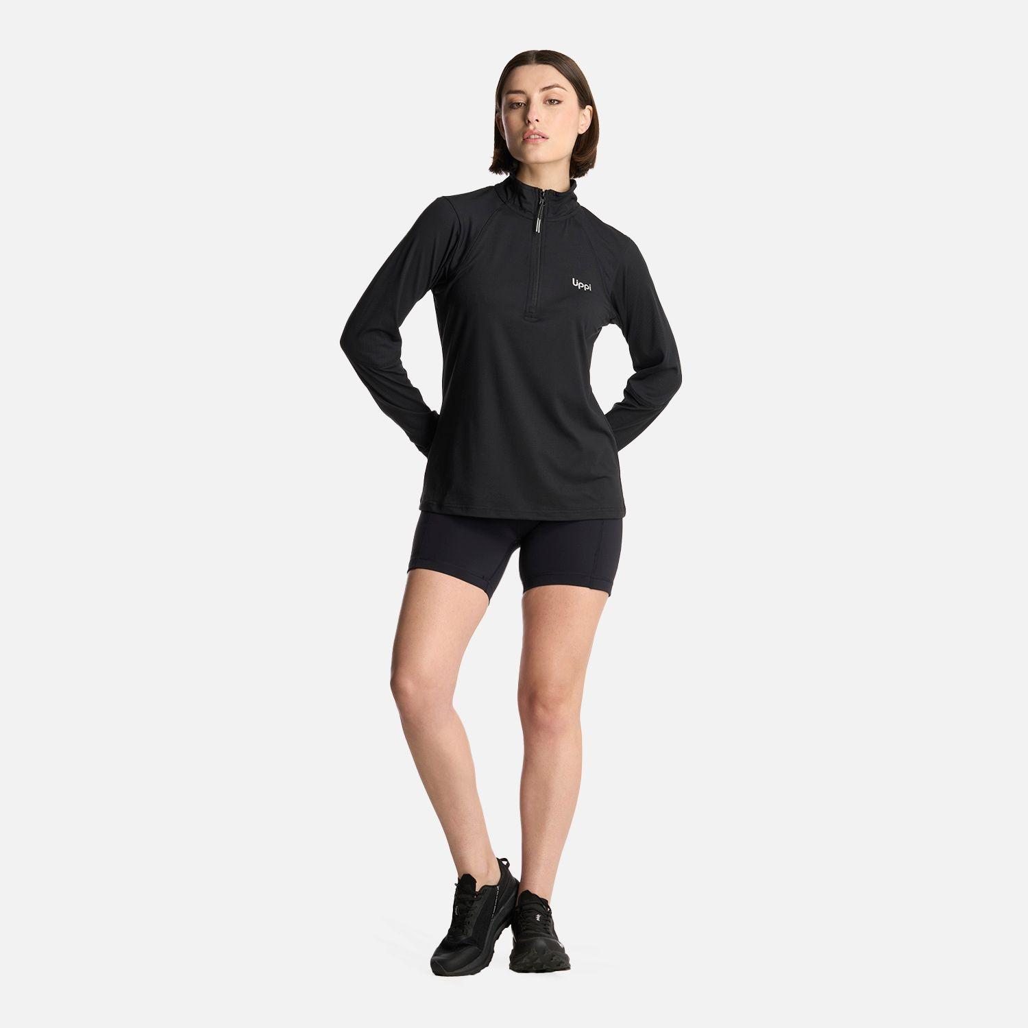 Polerón Mujer Puerto Trucco 14 Zip Negro Lippi-4