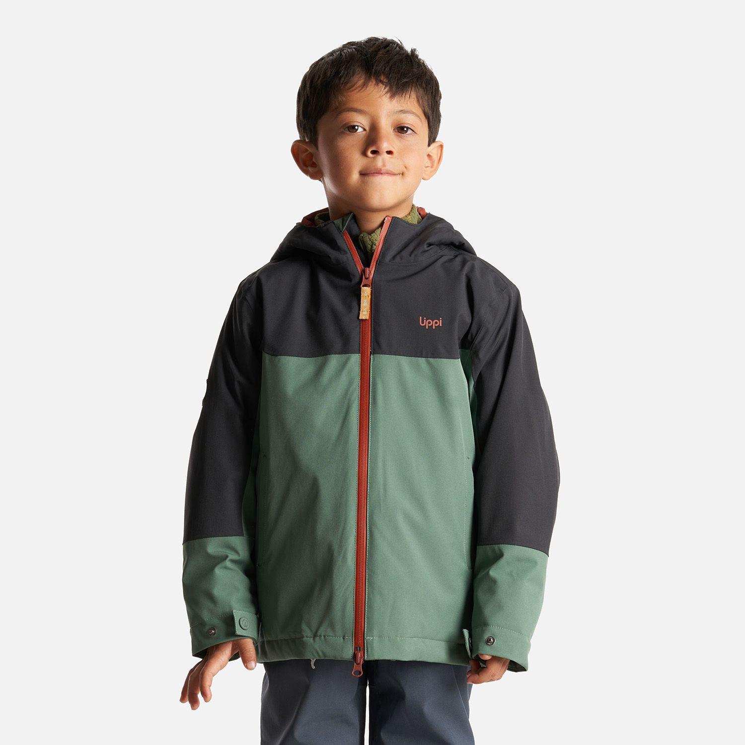 Chaqueta Niño Sierra Nevada B-Dry Steam-Pro Hoody Jacket Verde Botella/Negro Lippi-1