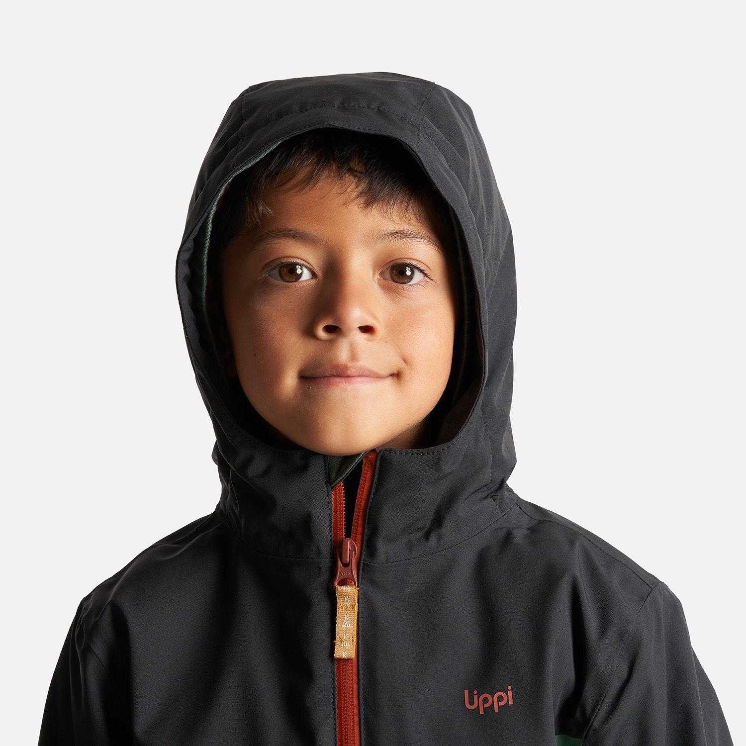 Chaqueta Niño Sierra Nevada B-Dry Steam-Pro Hoody Jacket Verde Botella/Negro Lippi-4