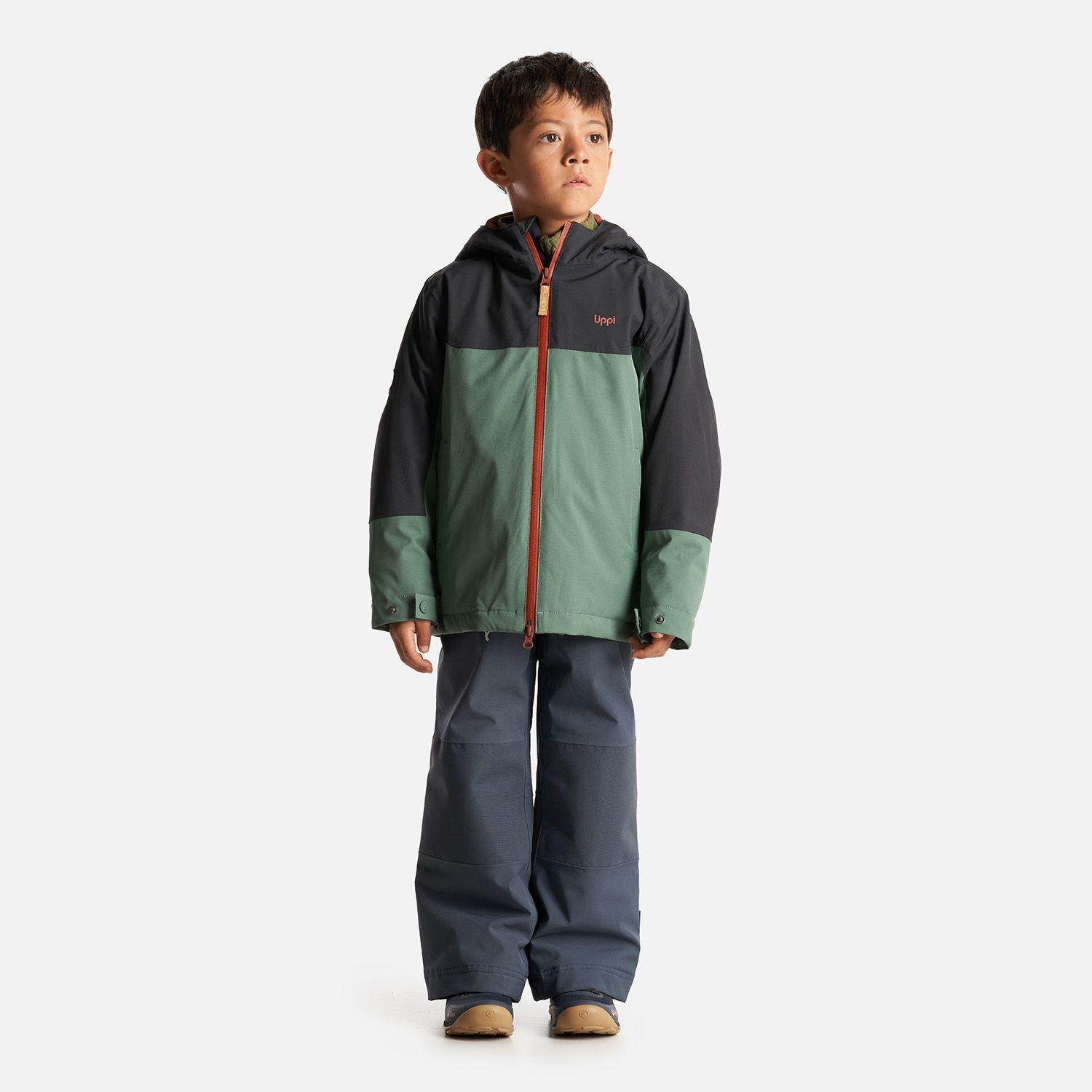 Chaqueta Niño Sierra Nevada B-Dry Steam-Pro Hoody Jacket Verde Botella/Negro Lippi-7