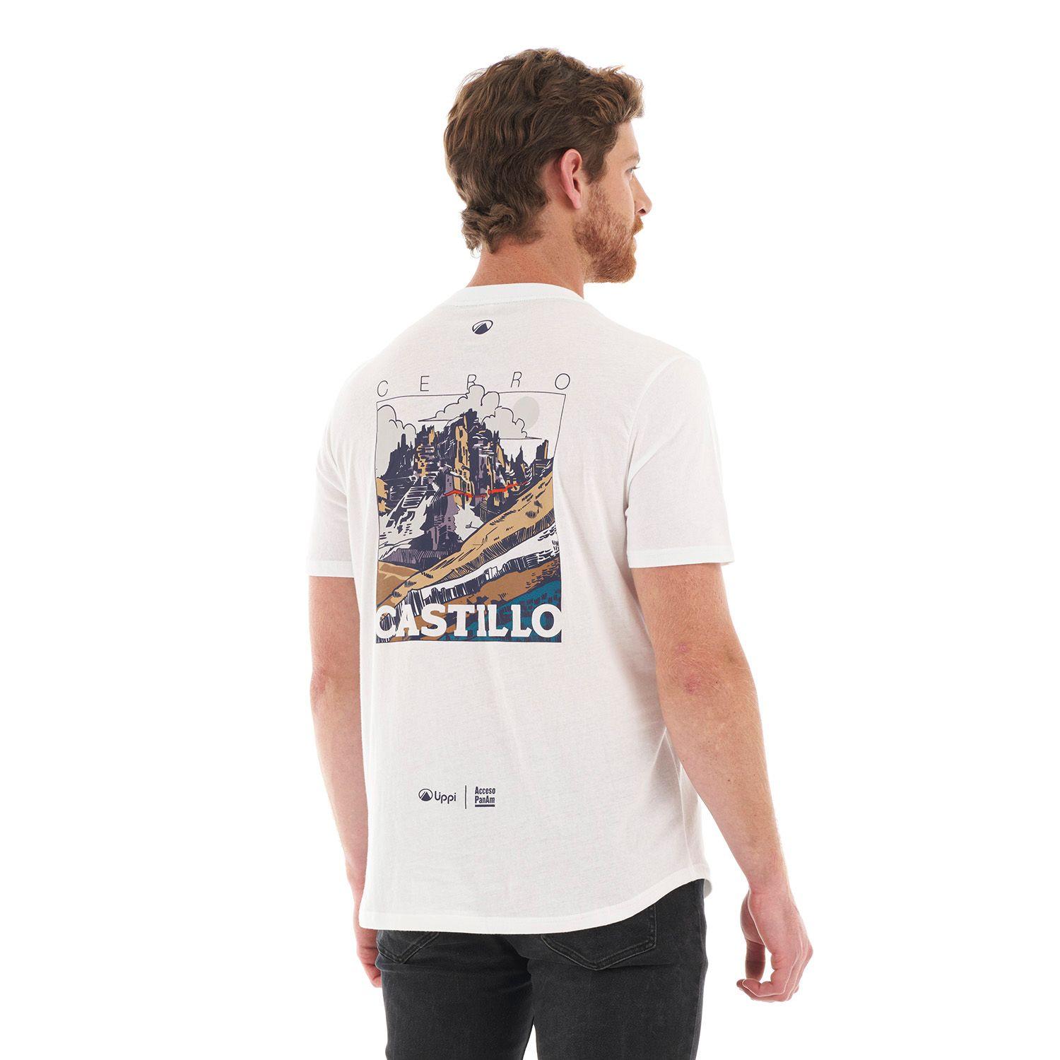 Polera Hombre Cerro Castillo T-Shirt Blanco Lippi-4