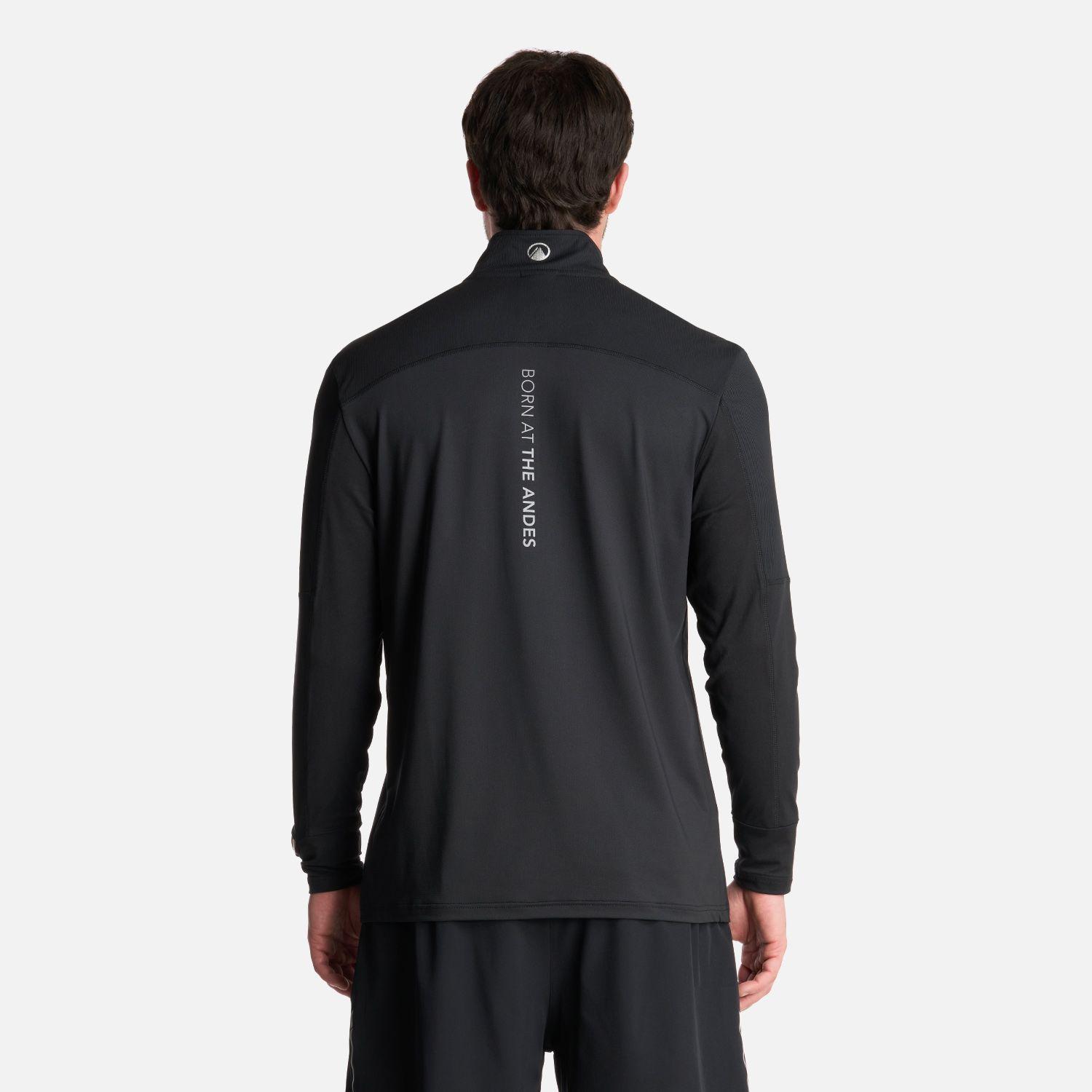 Polerón Hombre Puerto Trucco 1/4 Zip Negro Lippi V25-2