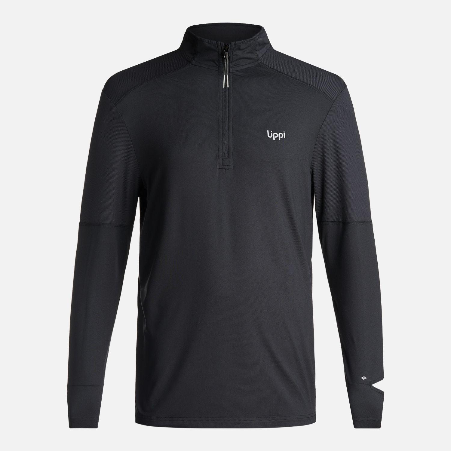 Polerón Hombre Puerto Trucco 1/4 Zip Negro Lippi V25-5