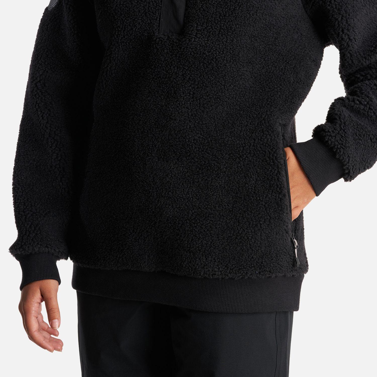 Chaqueta Teen Girl Glaciar Shaggy-Pro 1/4 Zip Jacket Negro Lippi-5