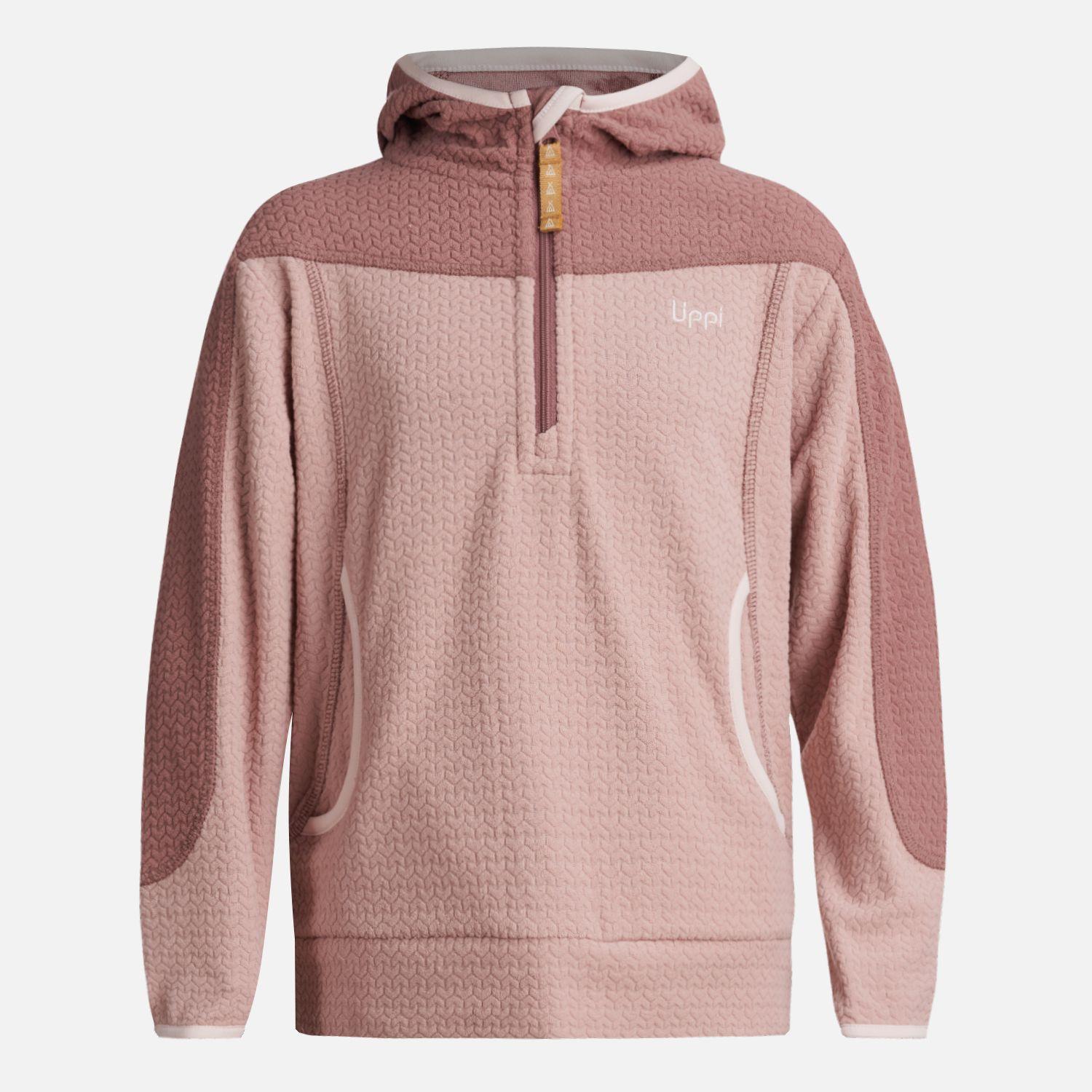 Poleron Niña Saltamontes Nano-F 1/4 Zip Hoody Palo Rosa Lippi-0