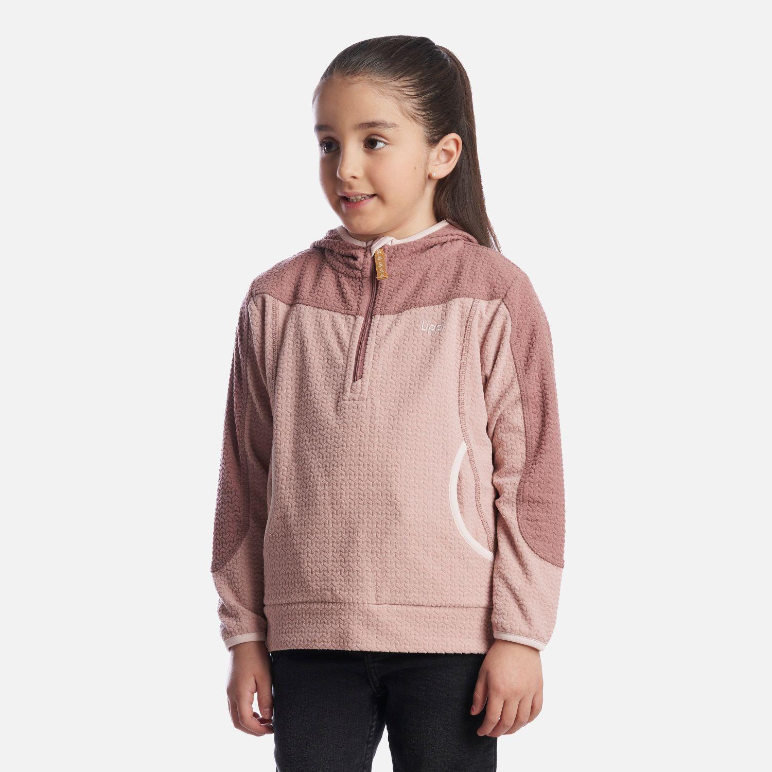 Poleron Niña Saltamontes Nano-F 1/4 Zip Hoody Palo Rosa Lippi-2