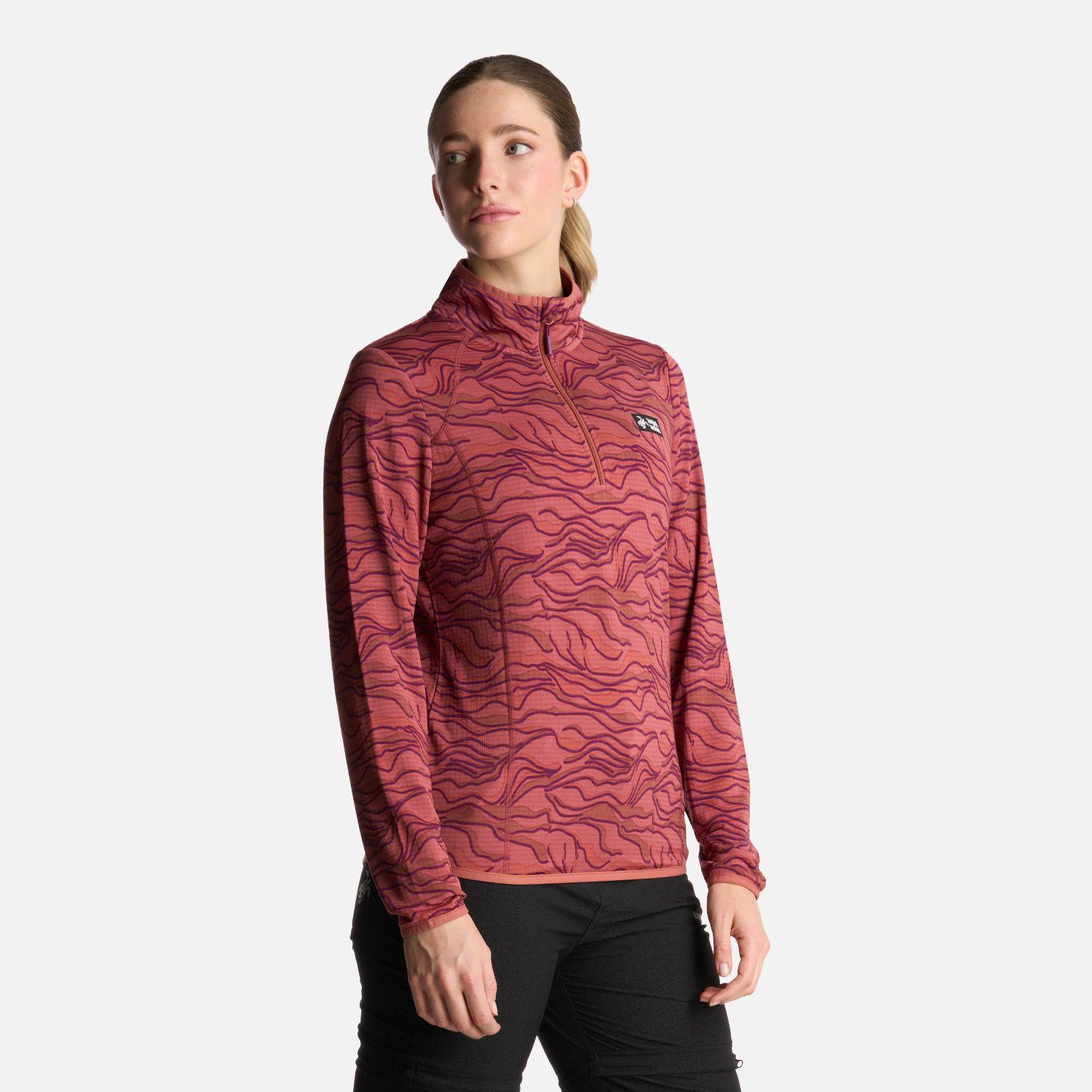 Polerón Mujer Taina Print Terracota Haka Honu-1