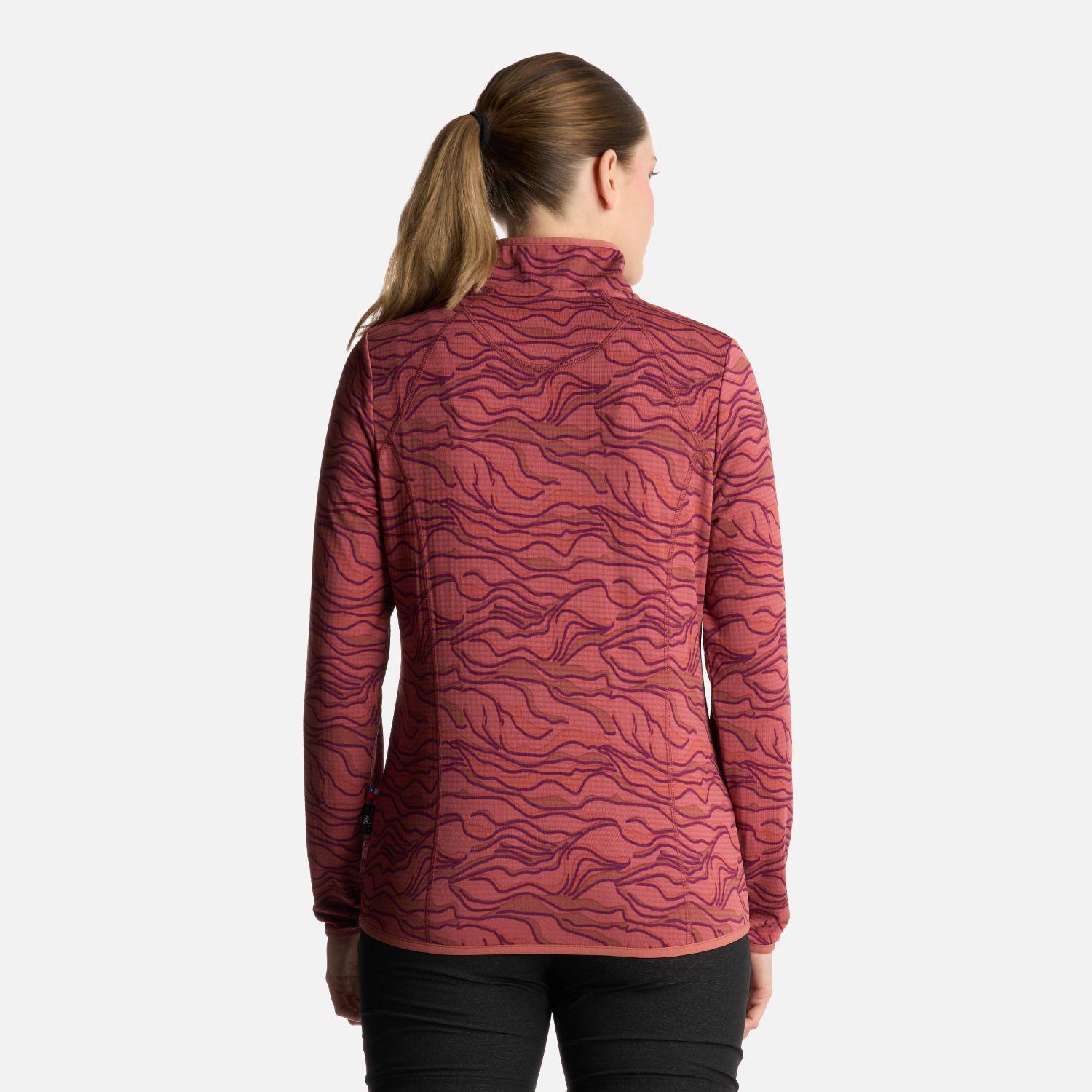 Polerón Mujer Taina Print Terracota Haka Honu-2