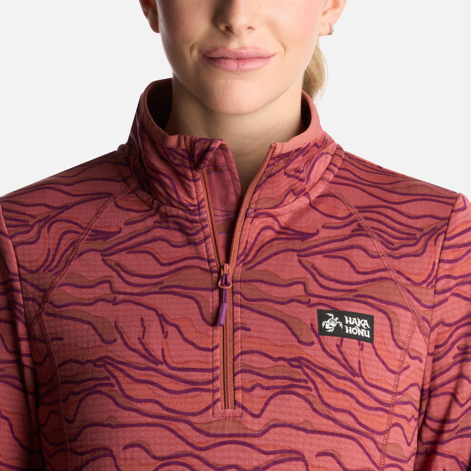 Polerón Mujer Taina Print Terracota Haka Honu-3