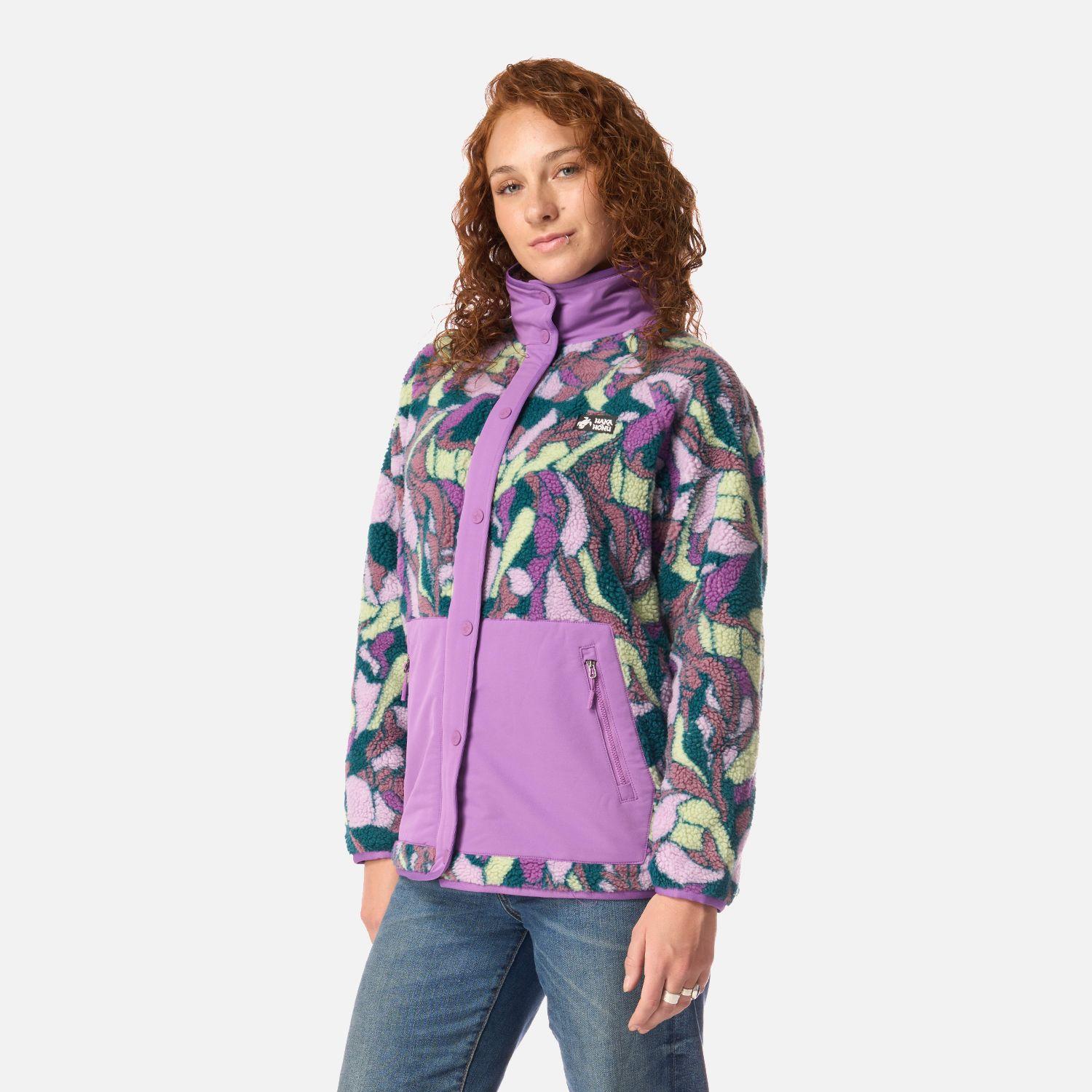 Polar Mujer Zip-porrito Print Morado Haka Honu I26-1