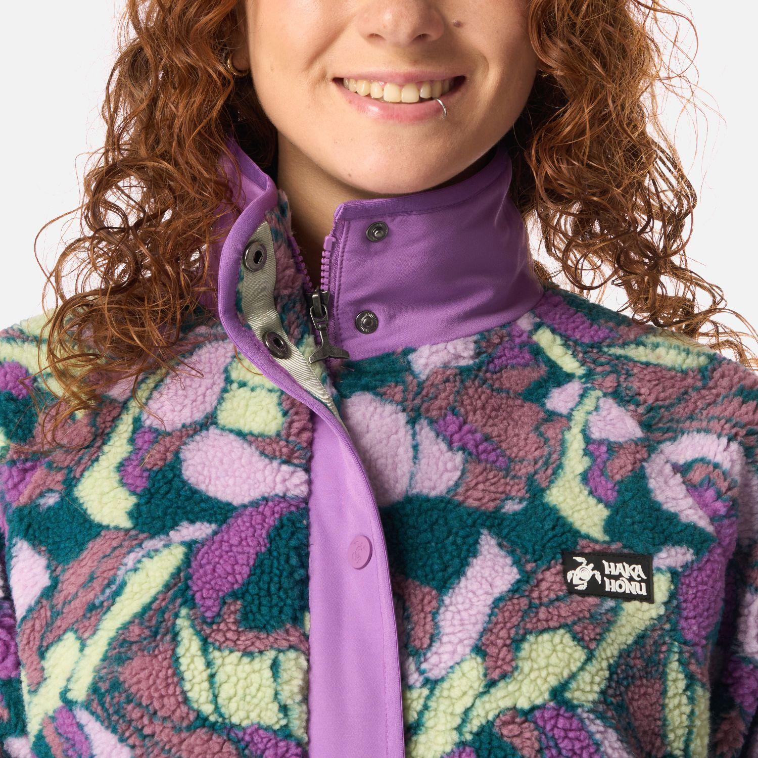 Polar Mujer Zip-porrito Print Morado Haka Honu I26-3