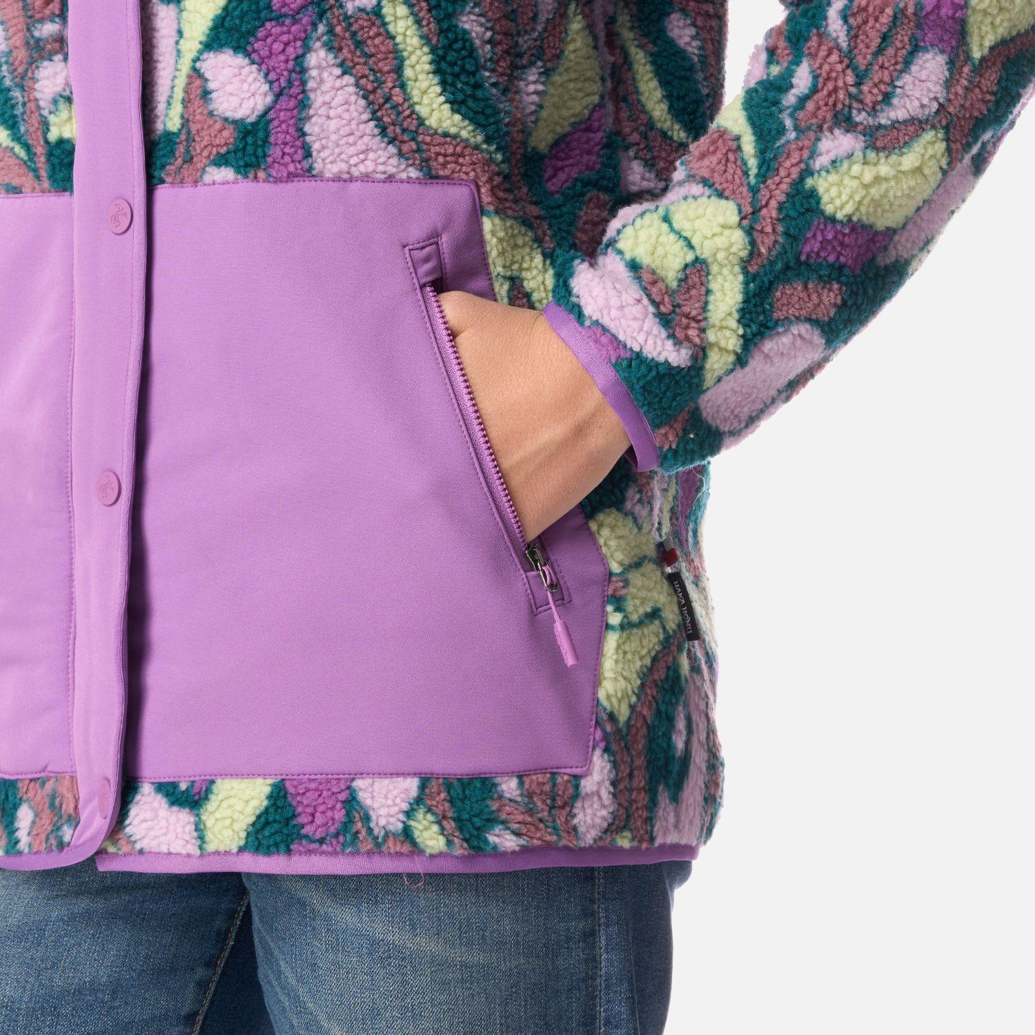 Polar Mujer Zip-porrito Print Morado Haka Honu I26-4