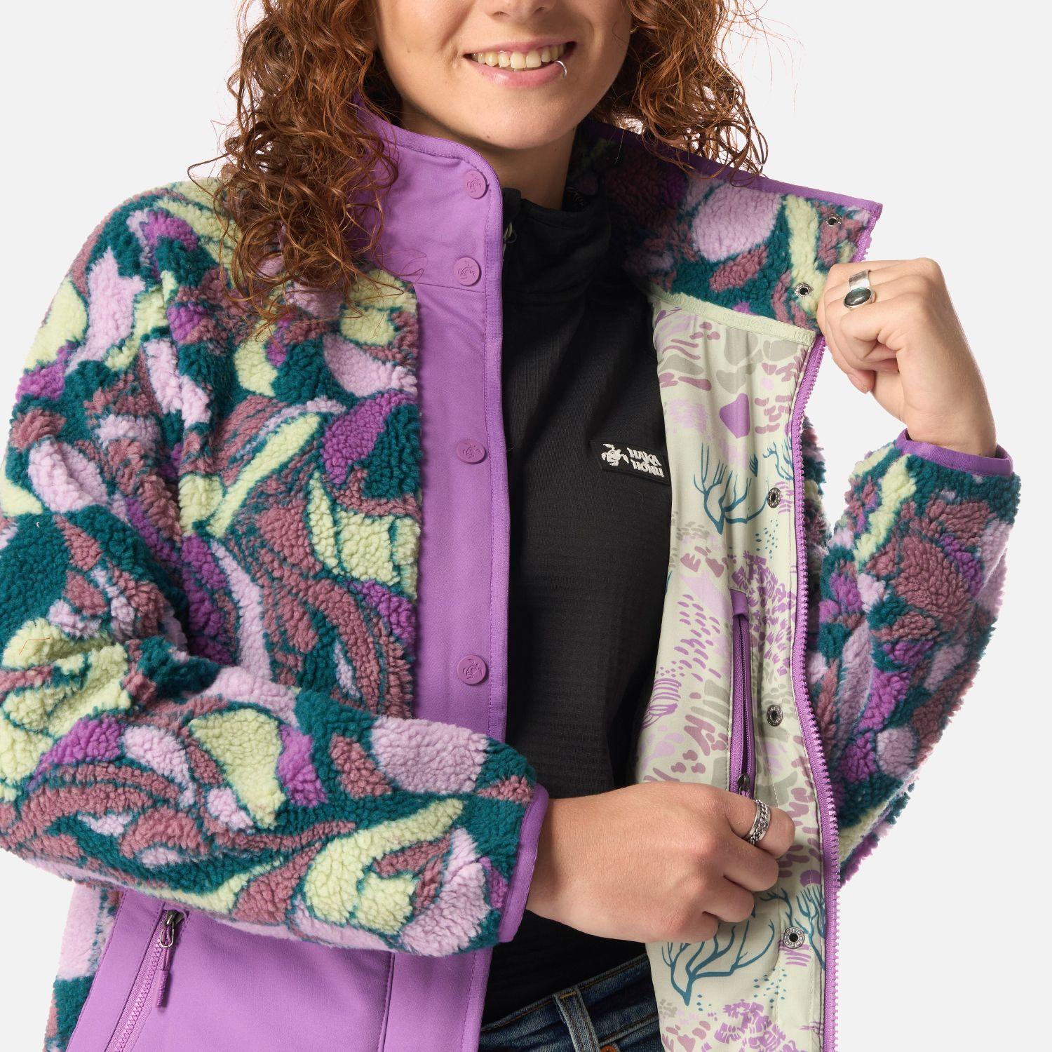 Polar Mujer Zip-porrito Print Morado Haka Honu I26-5