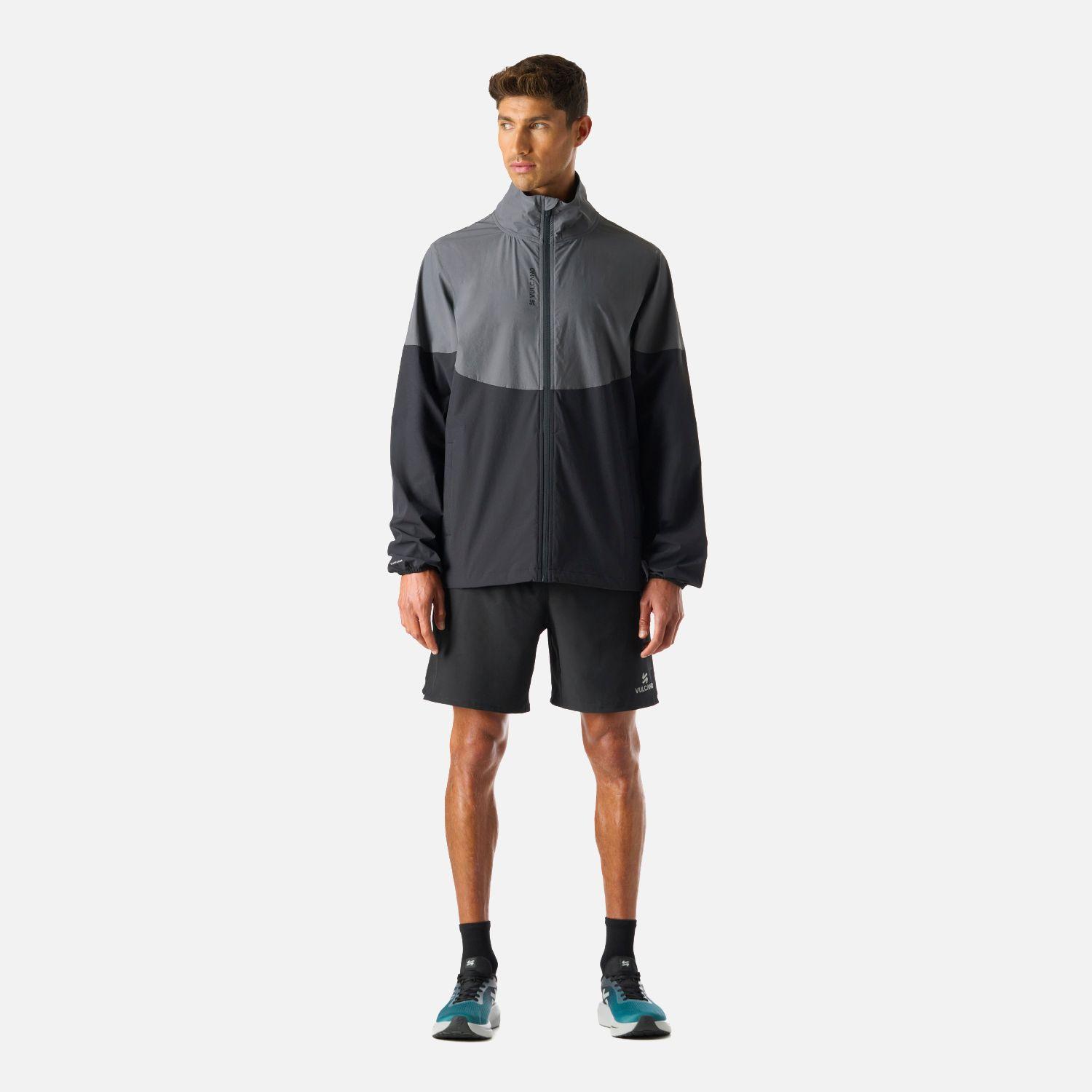 Chaqueta Hombre Tempo Full Zip Windbreaker Negro Vulcano-7