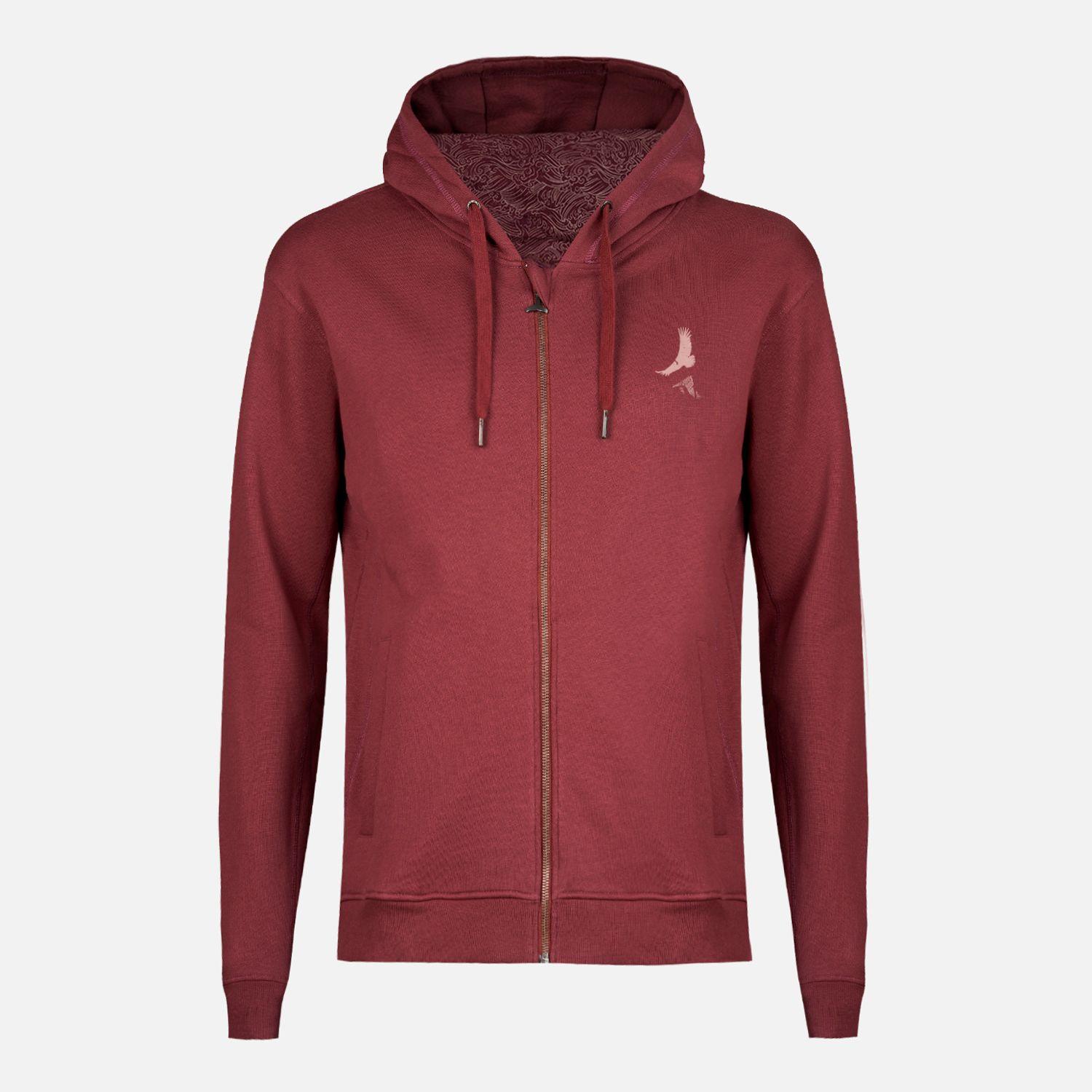 Poleron Hombre Ninja Burdeo Haka Honu V23-0