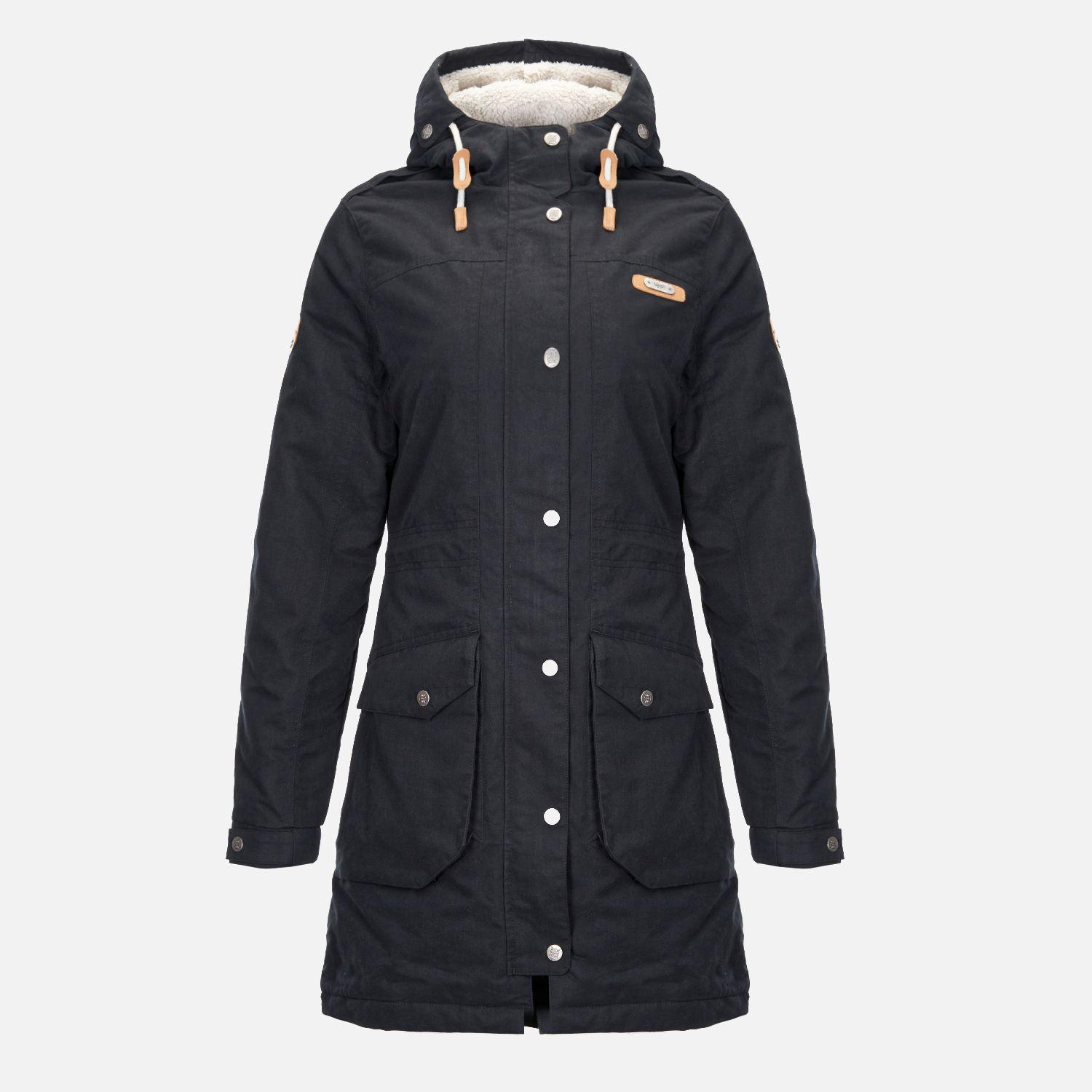 Chaqueta Mujer Peumo Canvas Hoody Jacket Negro Lippi I22-0