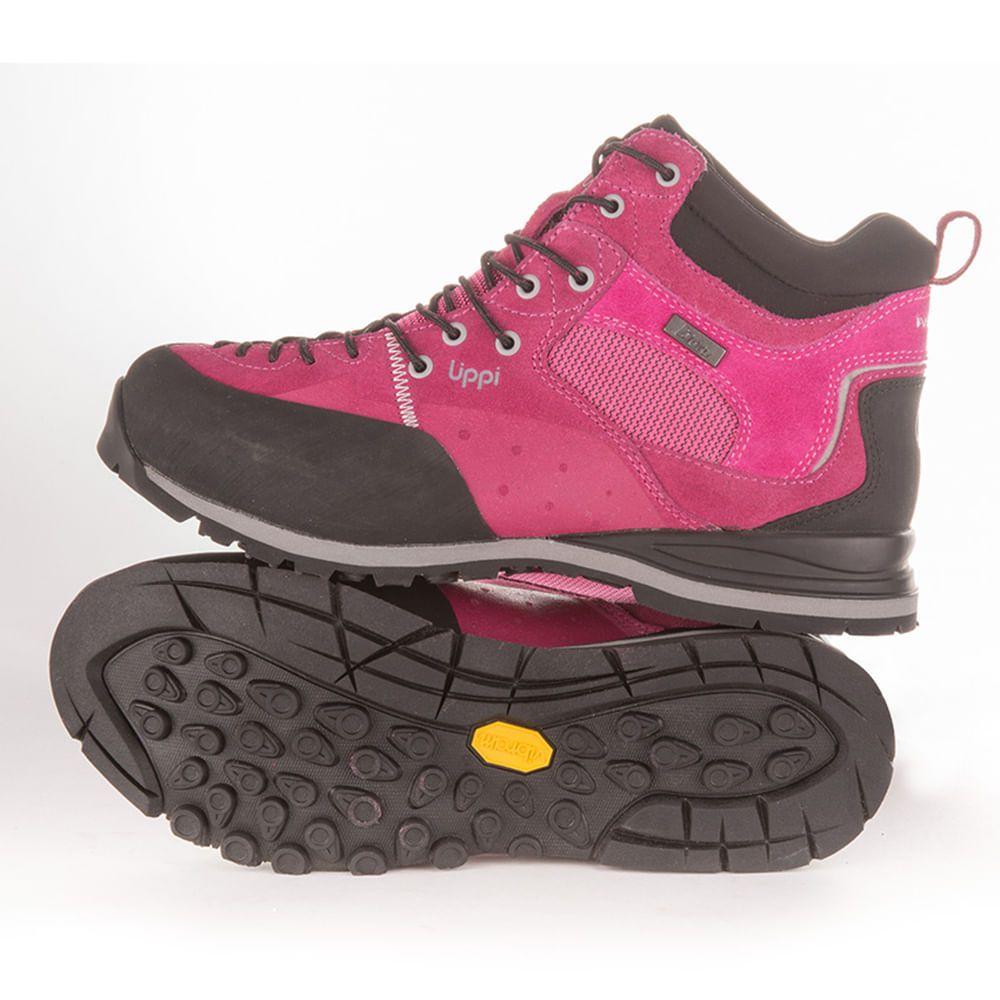 Botín Mujer Vitor Mid Fucsia/Gris Lippi-2