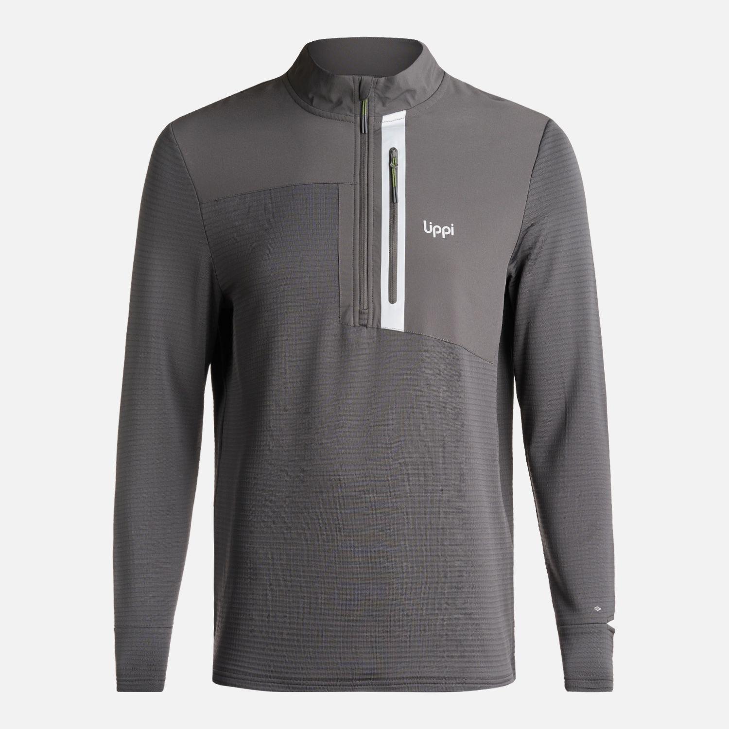 Poleron Hombre Karova Nano F 1/4 Zip Grafito Lippi I24-0