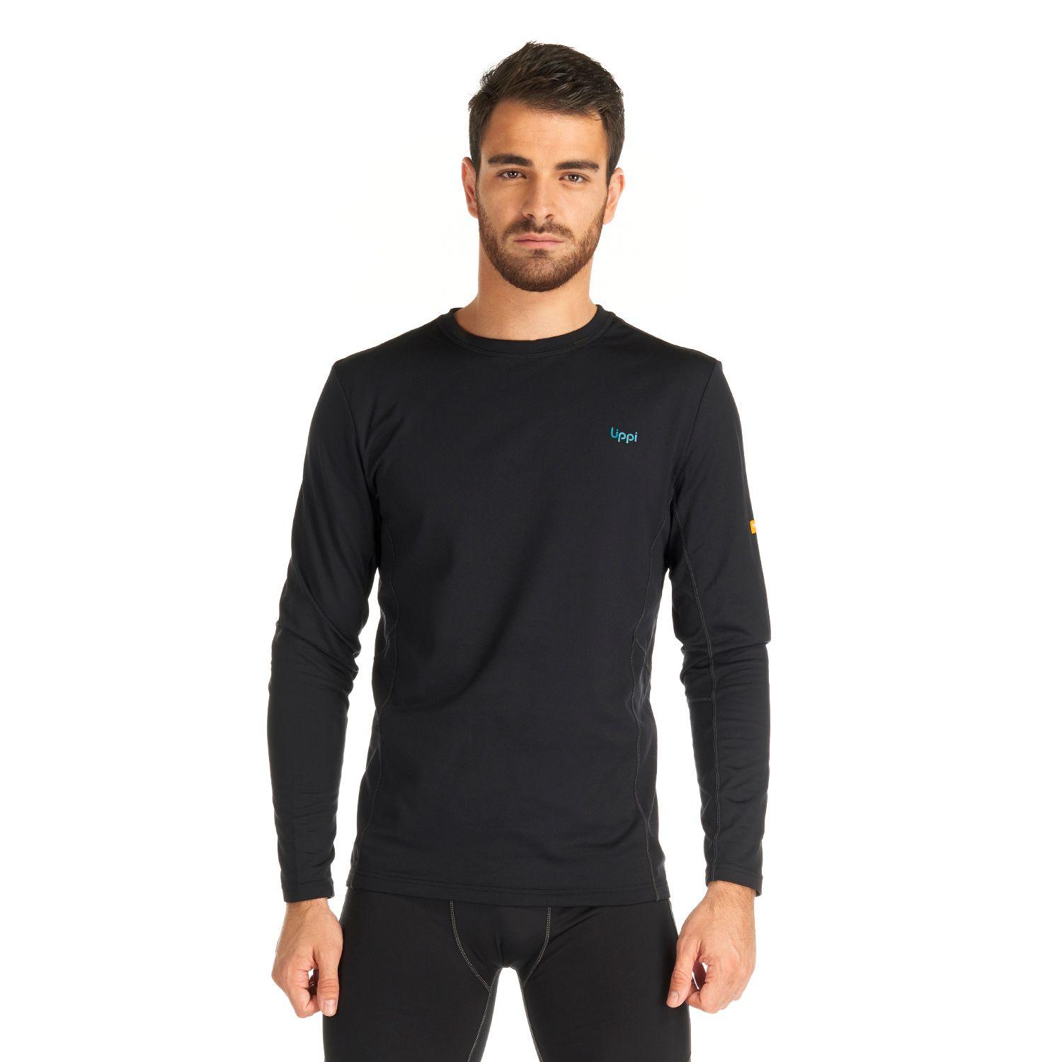 Primera Capa Hombre Skintec 2000 Warm Top Negro Lippi V20-1